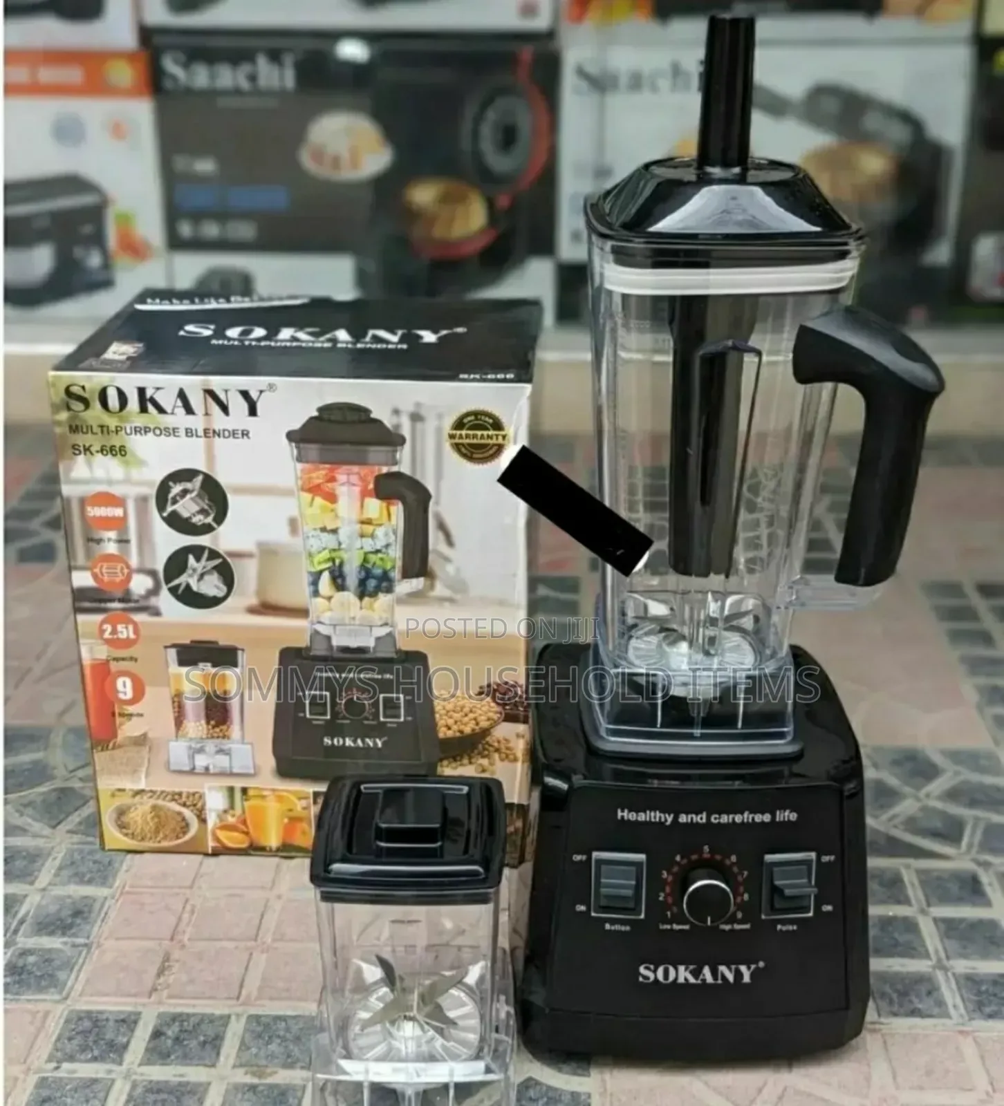 5000w Multipurpose Sokany Blender 2.5l Cup