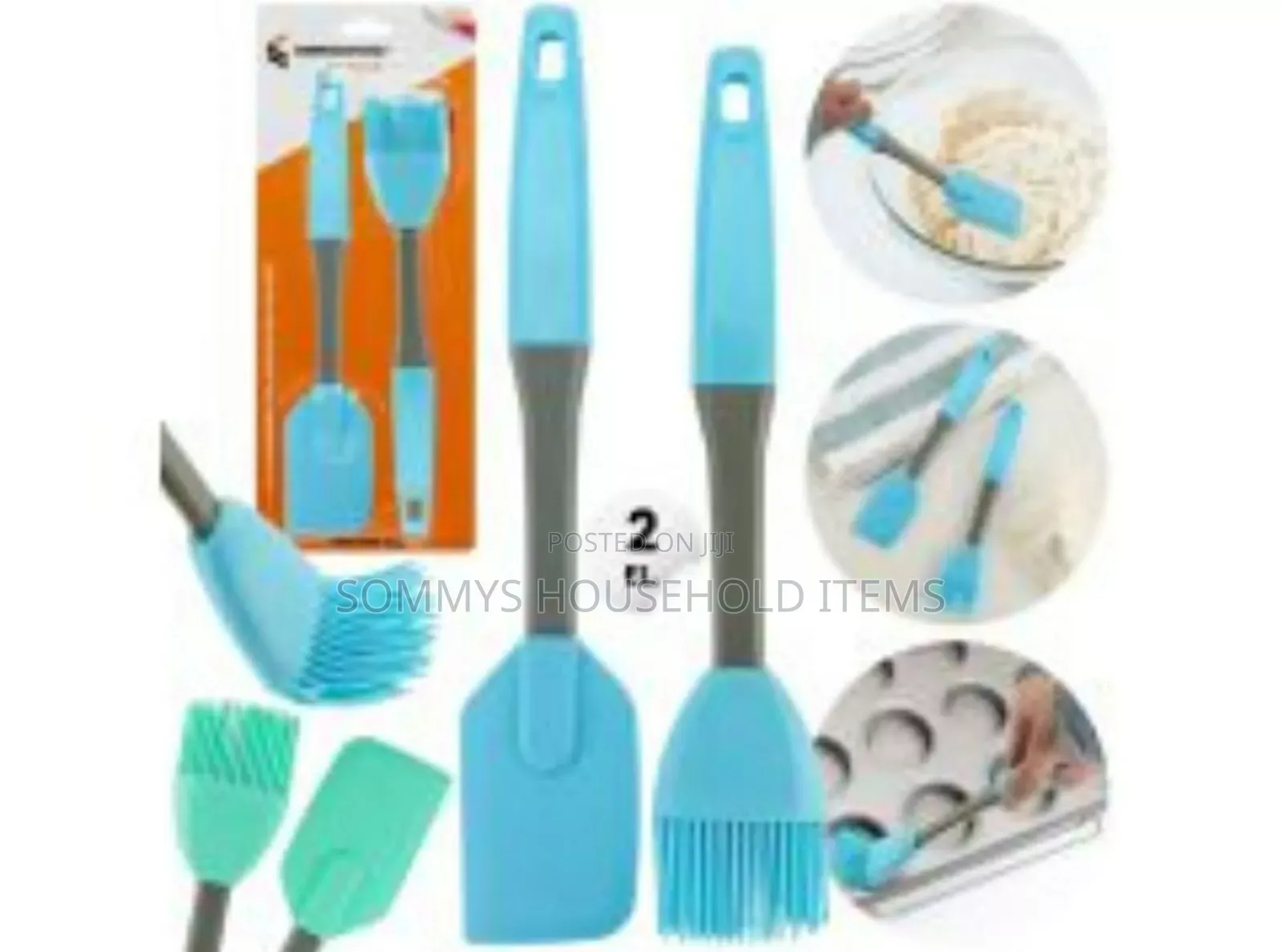 2set Silicone Spatula and Pastry Brush