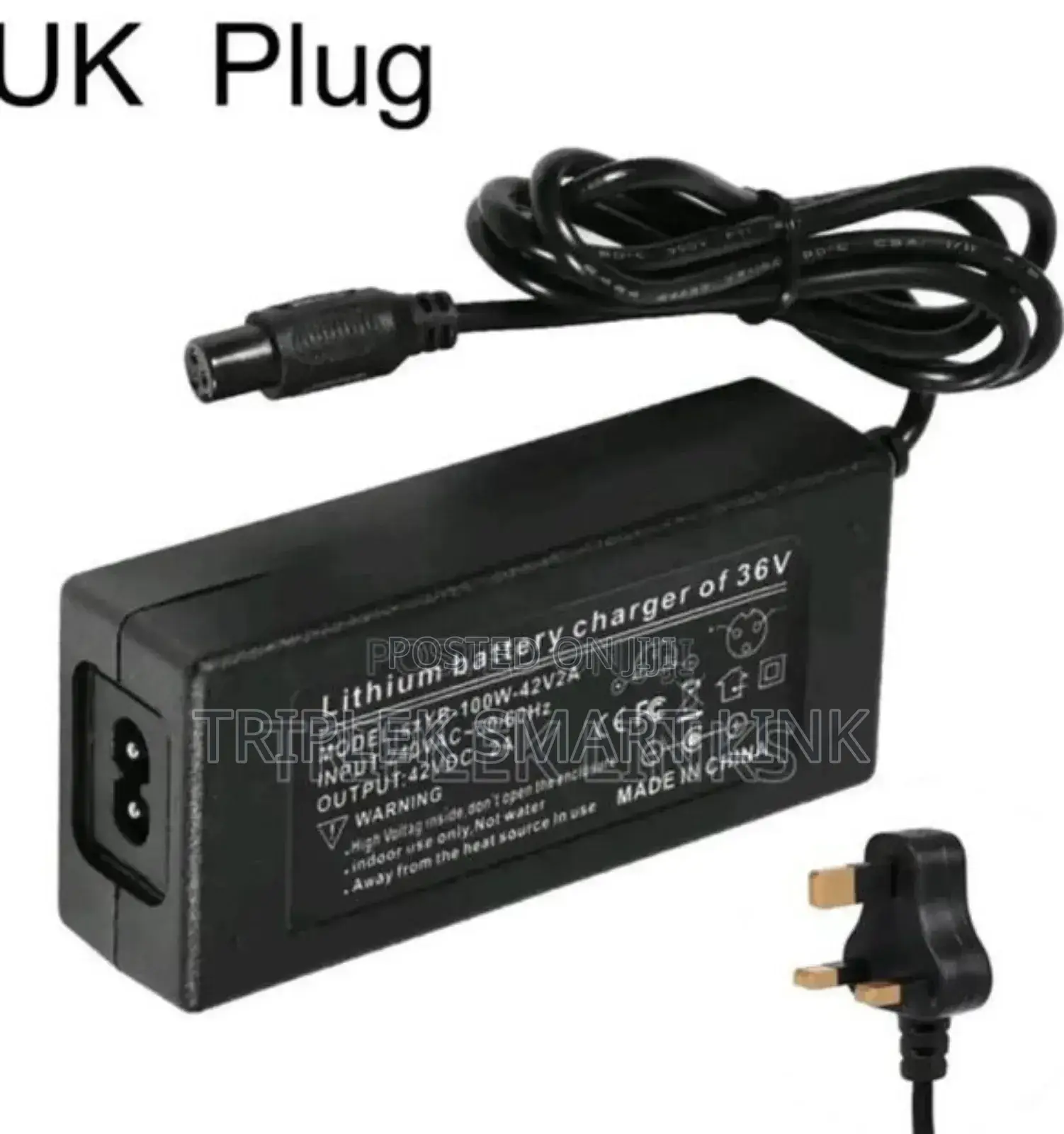 Hoverboard Charger 42volts 2amp With Uk Plug