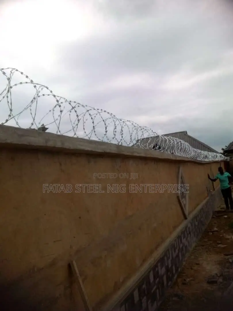 Hot Dipped Galvanise American Security Razor Fence Wire
