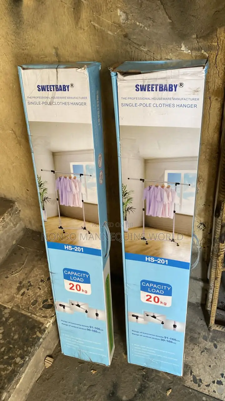 20kg Load Capacity Single Pole Cloth Rack