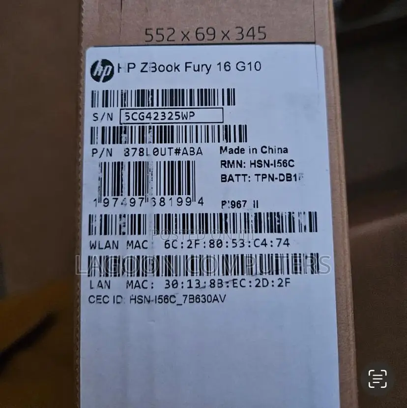 New Laptop HP ZBook Firefly 16 G10 32GB Intel Core I9 SSD 1T