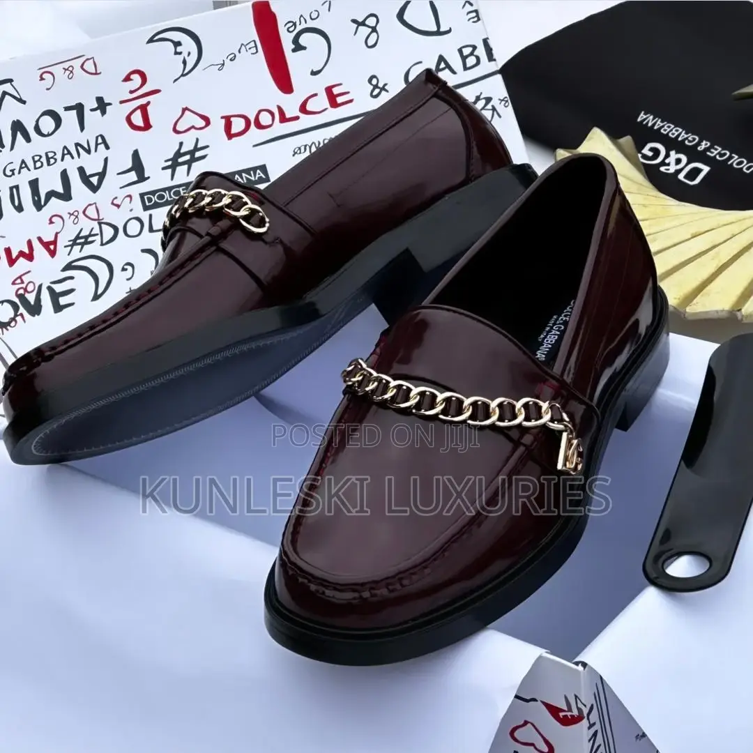 Original Dolce Gabbana Italian Leather Shoe for Men