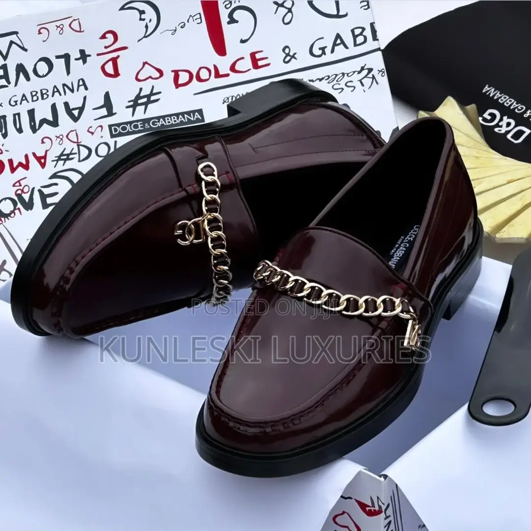 Original Dolce Gabbana Italian Leather Shoe for Men