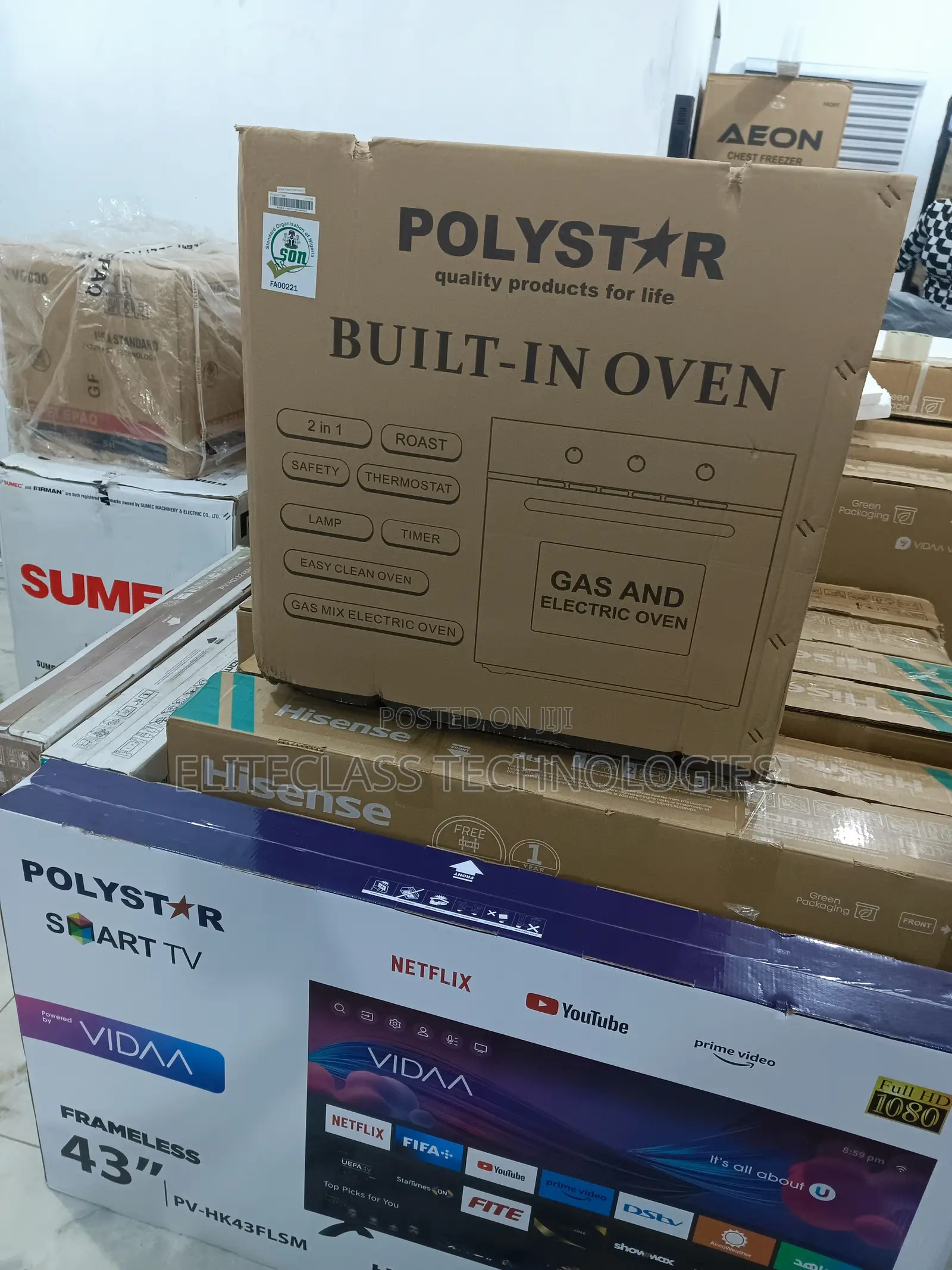 Best Affordable Polystar Built-in Oven ''pv-eg271bb''
