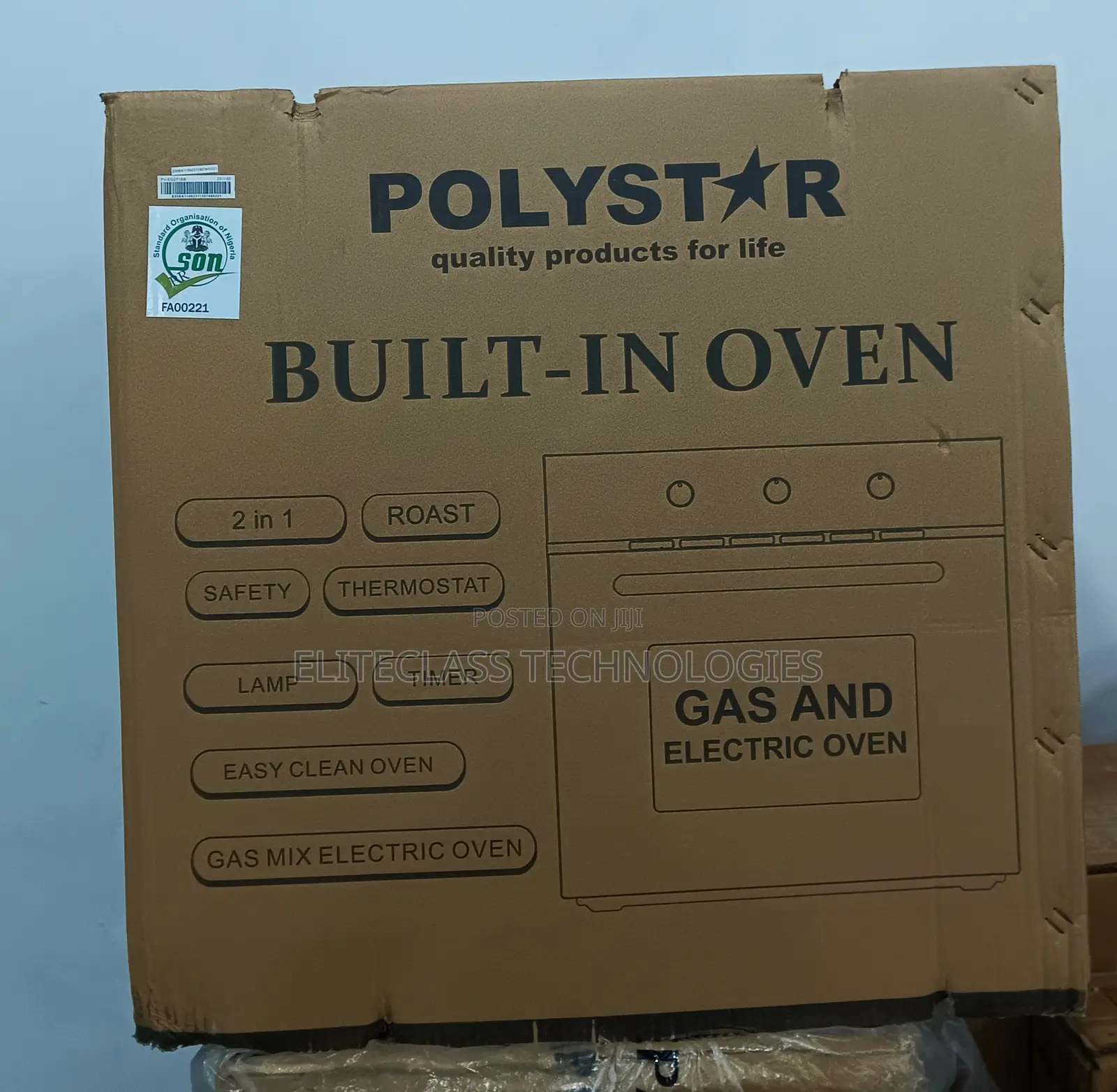 New-in Stock Polystar Built-in Oven ''Pv-Eg271bb''