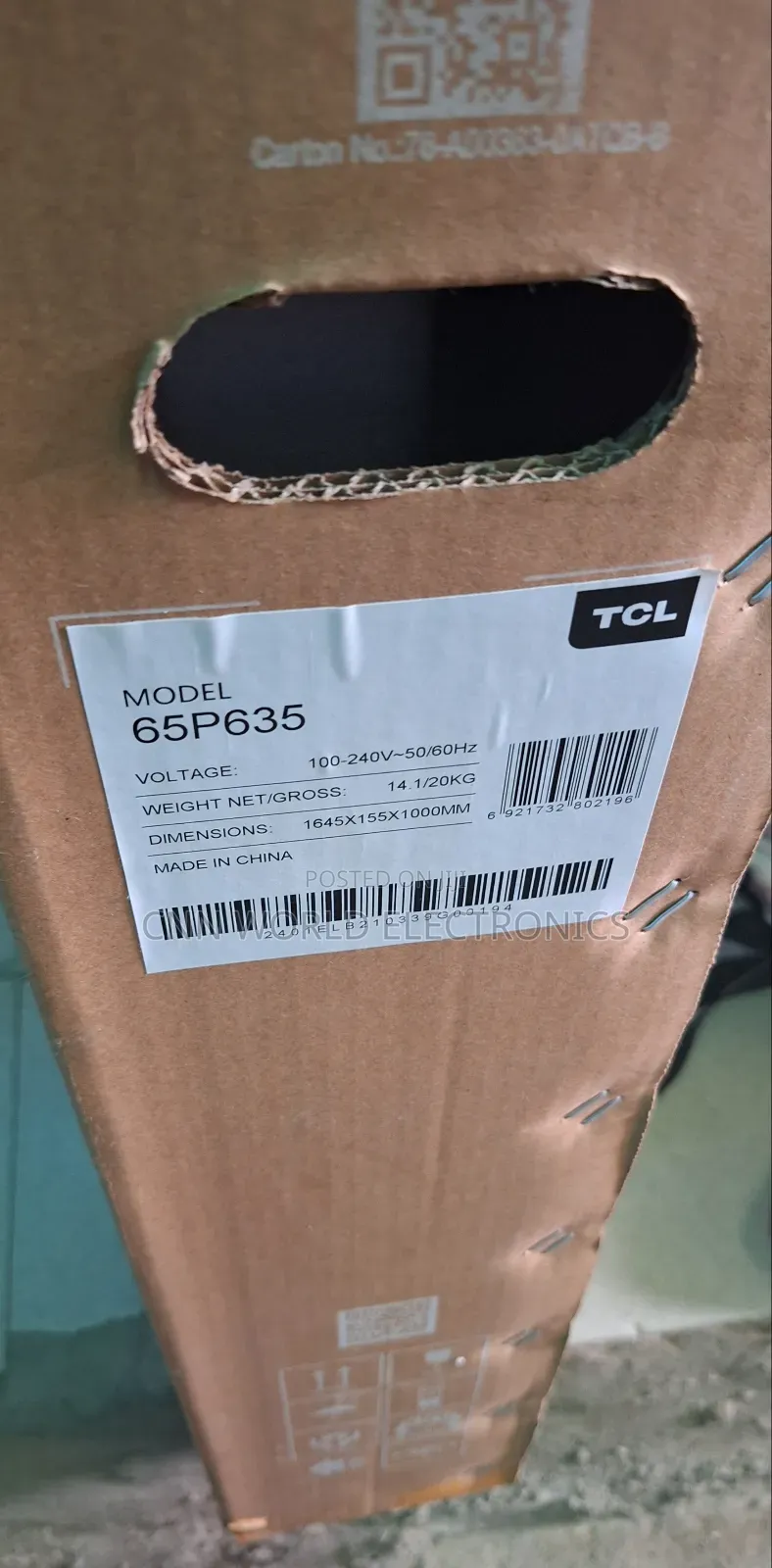 New TCL Qled Tv Flameless Android Smart Tv Bluetooth Netflix