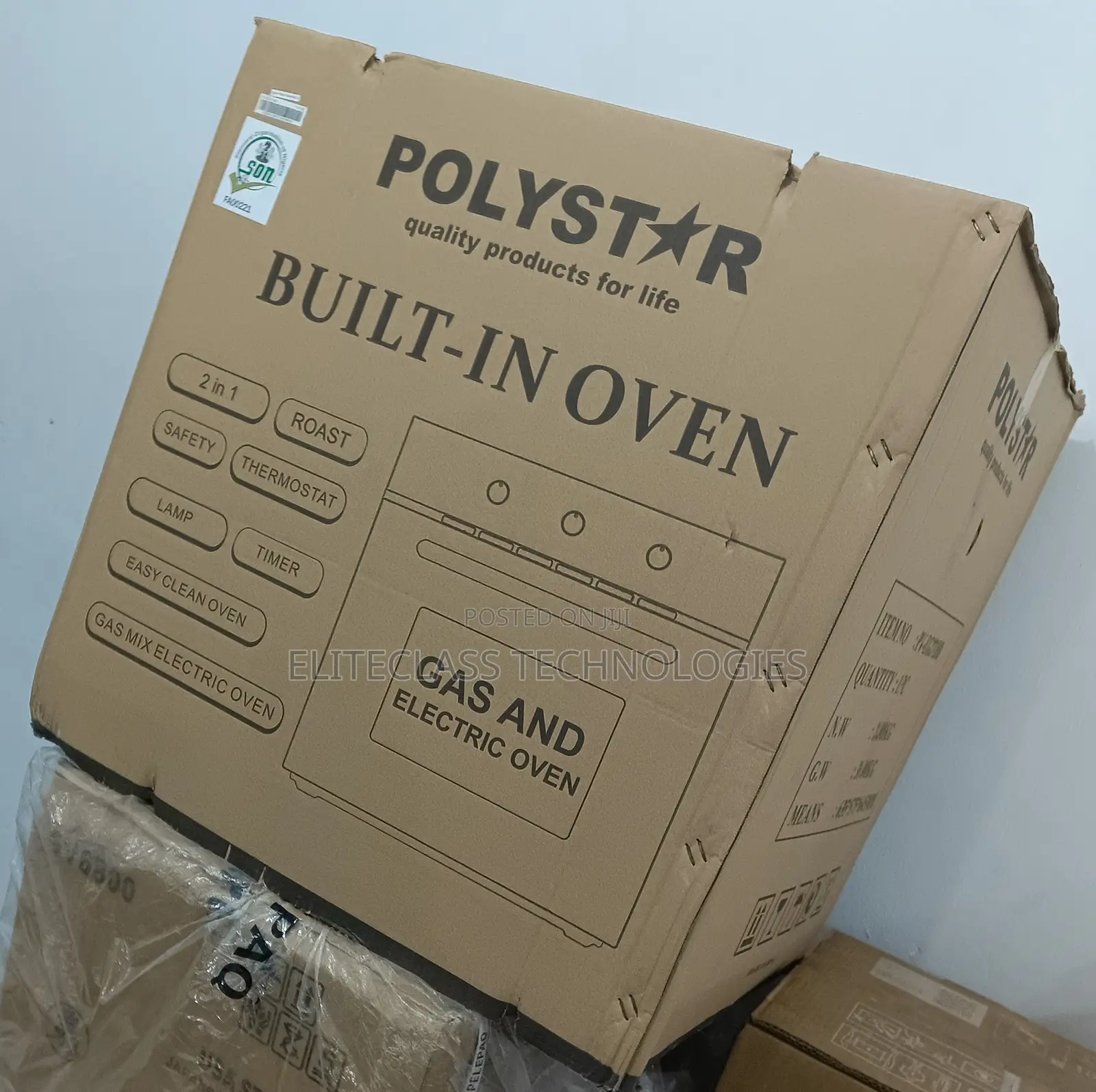 Excellent Deal Polystar Built-in Oven ''Pv-Eg271bb''