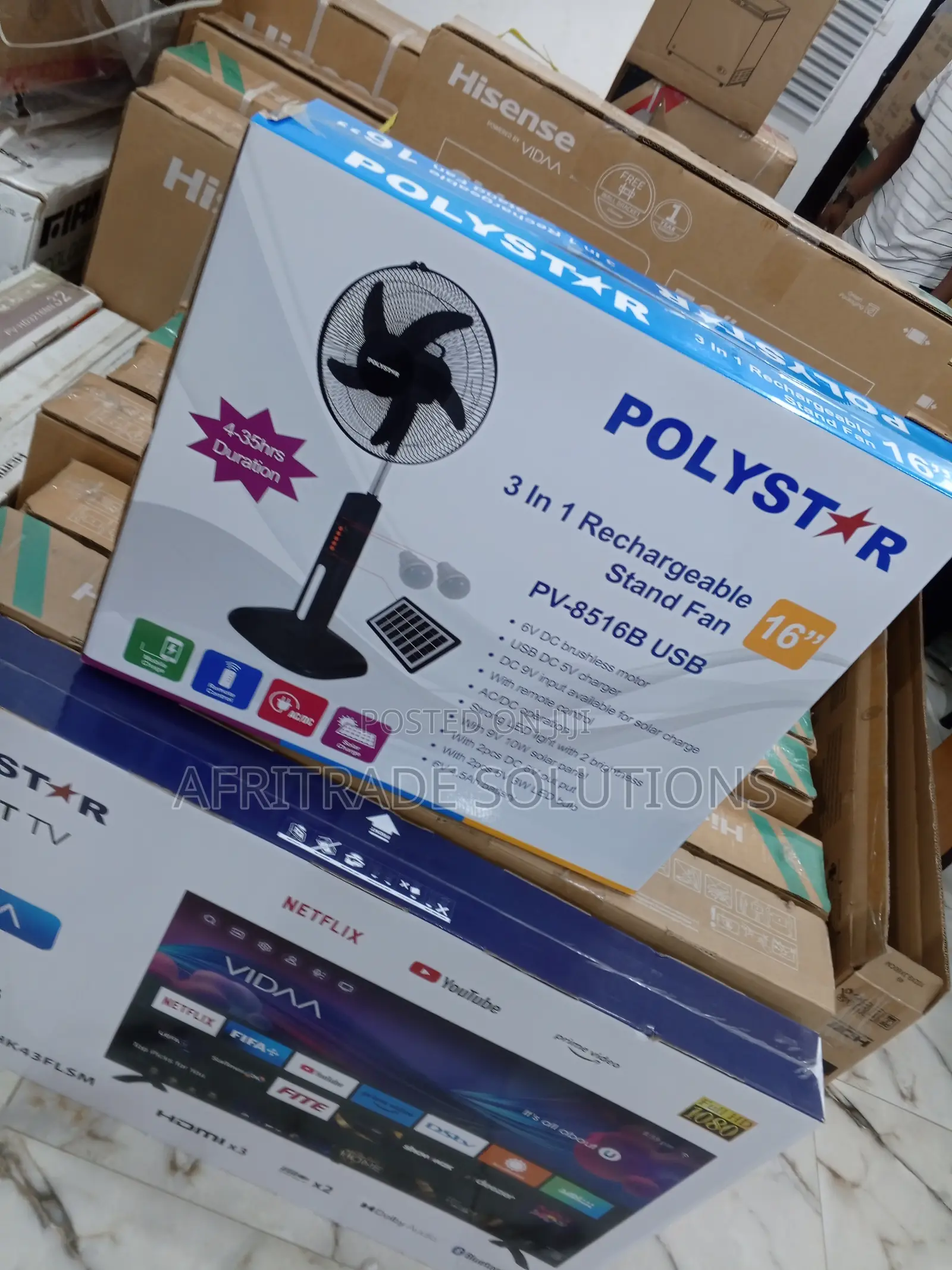The Best Polystar 16 Inches Rechargeable Fan PV-8516B