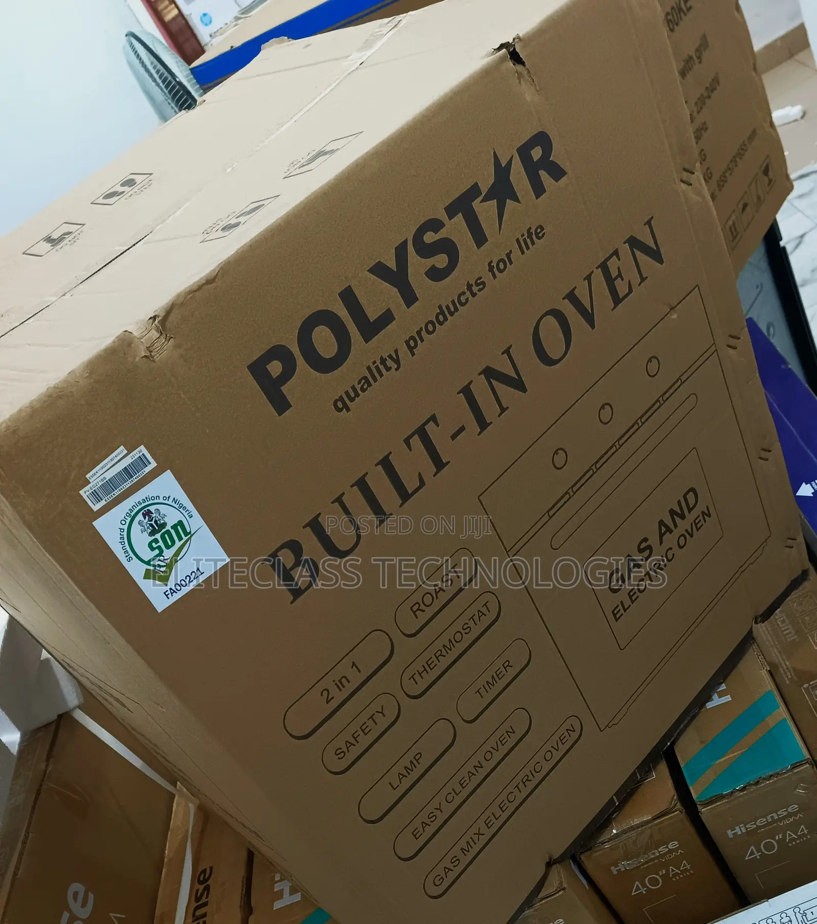 The Best Quality Polystar Built-in Oven ''pv-eg271bb''