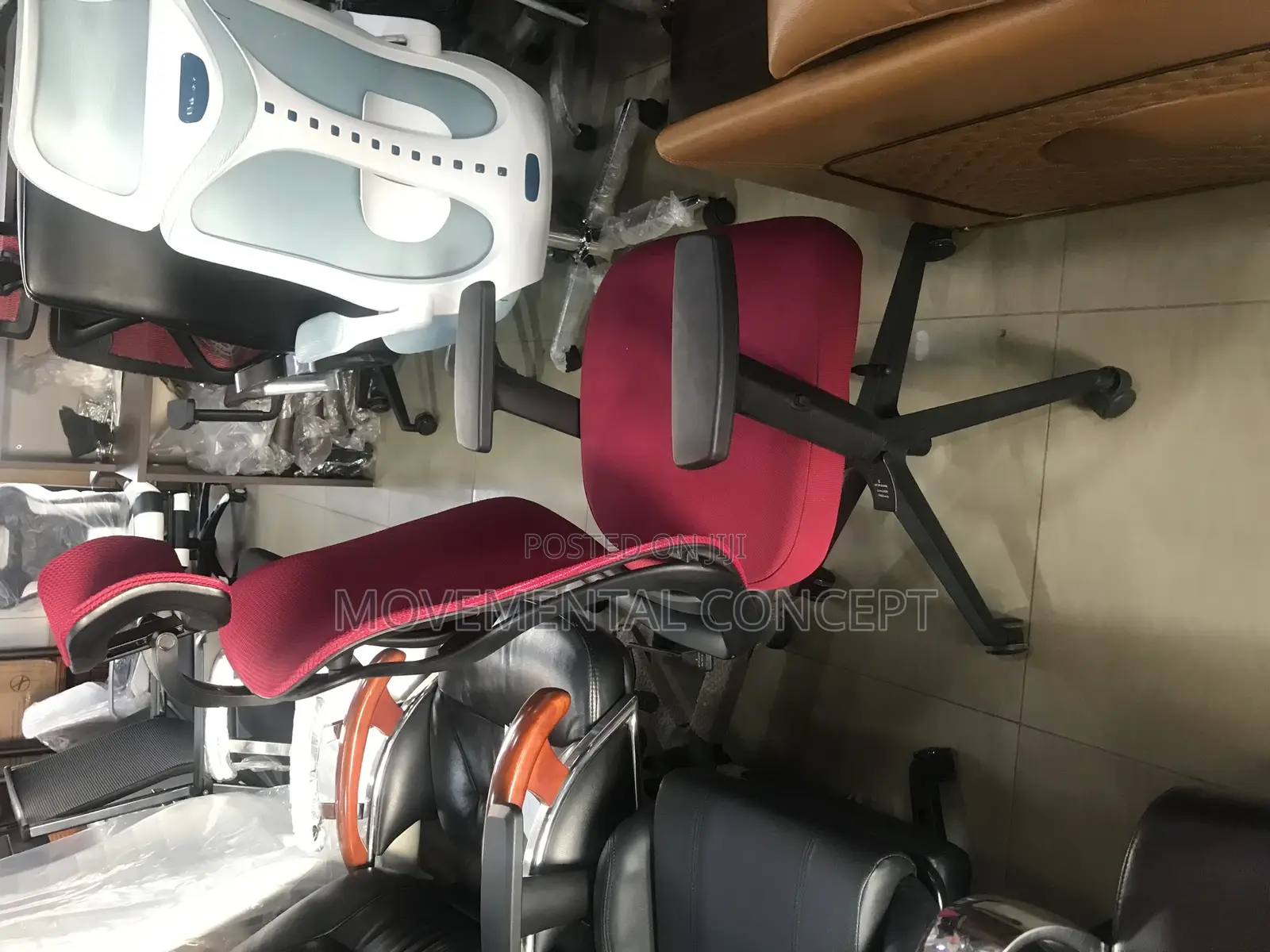 Executive Office Net Swivel Chair With Headrest