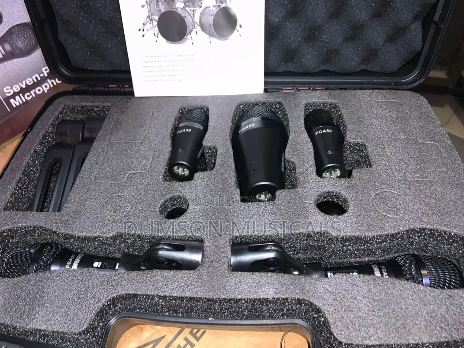 5-Set Shure Dynamic Drum Mic
