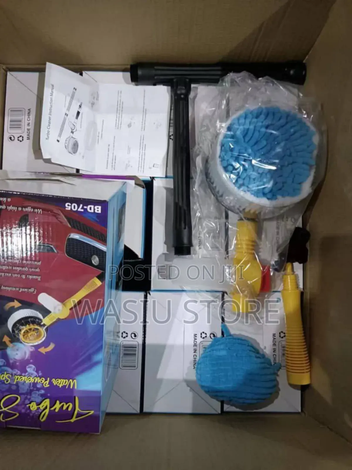 360° Spin Wash Mop, High Pressure Foam Car Cleaning Brush