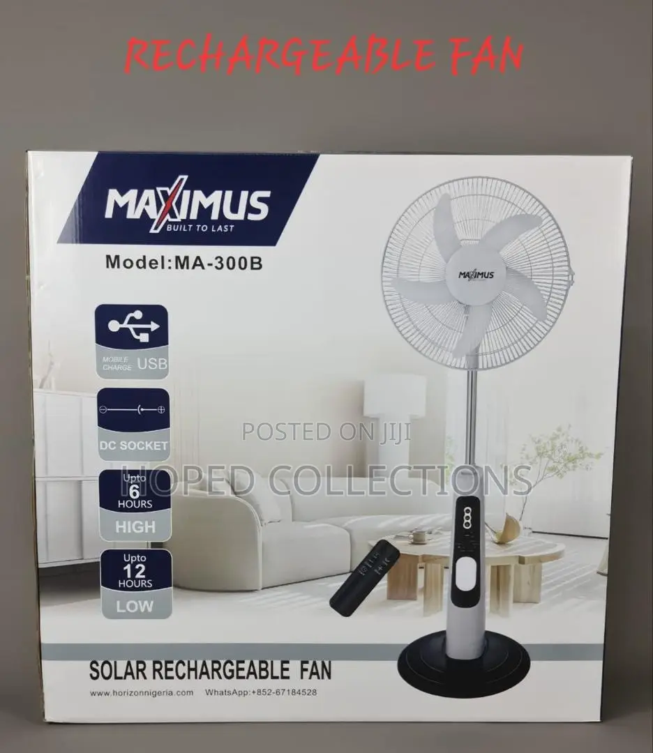 Maximum Rechargeable Fan
