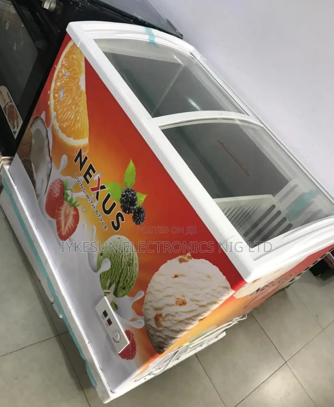 Original NEXUS Showcase Freezer 300litters 100%Copper