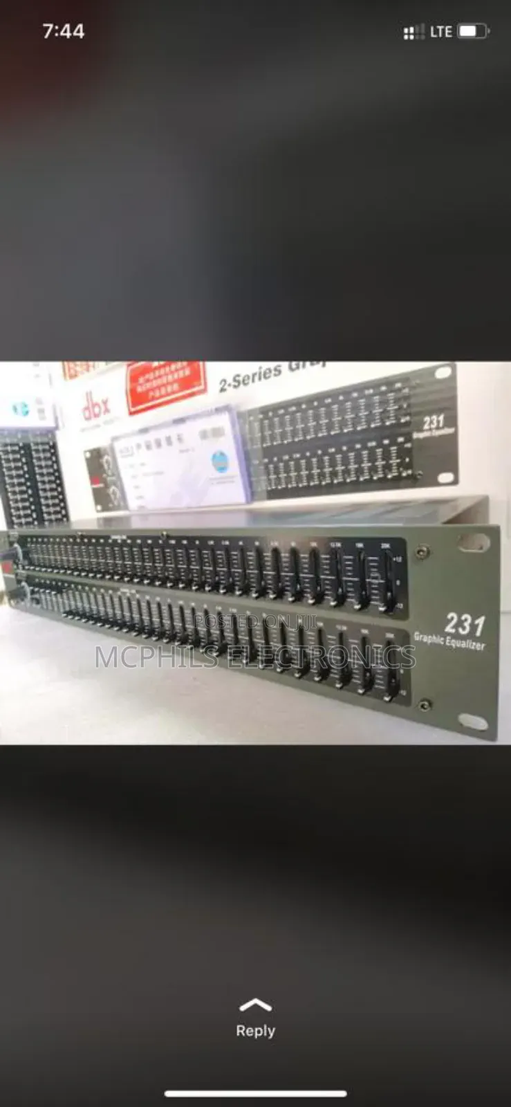 Dbx Graphic Equalizer