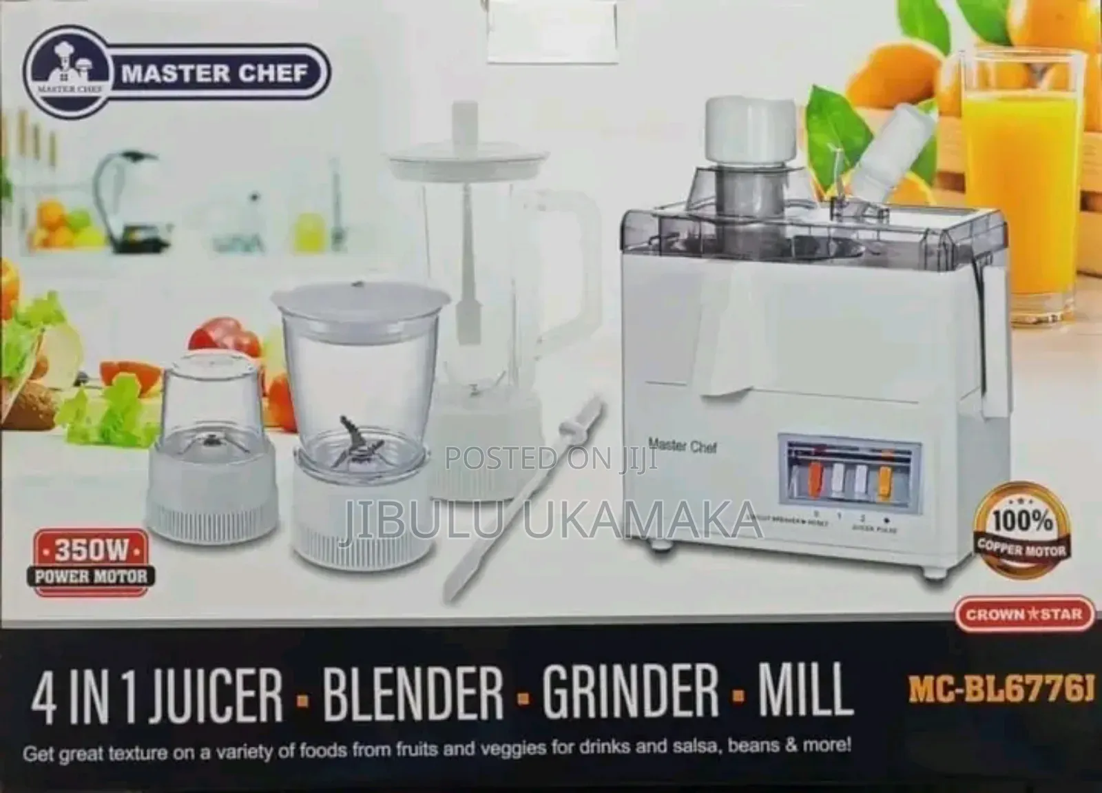 4 in 1 Food Processor, Juicer, Blender, Chopper,Mill.