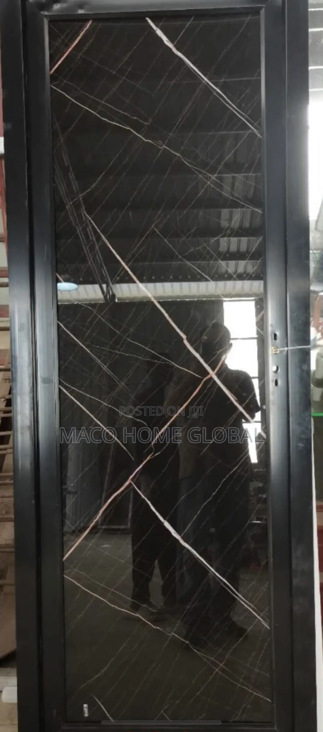 Turkey Toilet Full Glass Door Black Mable