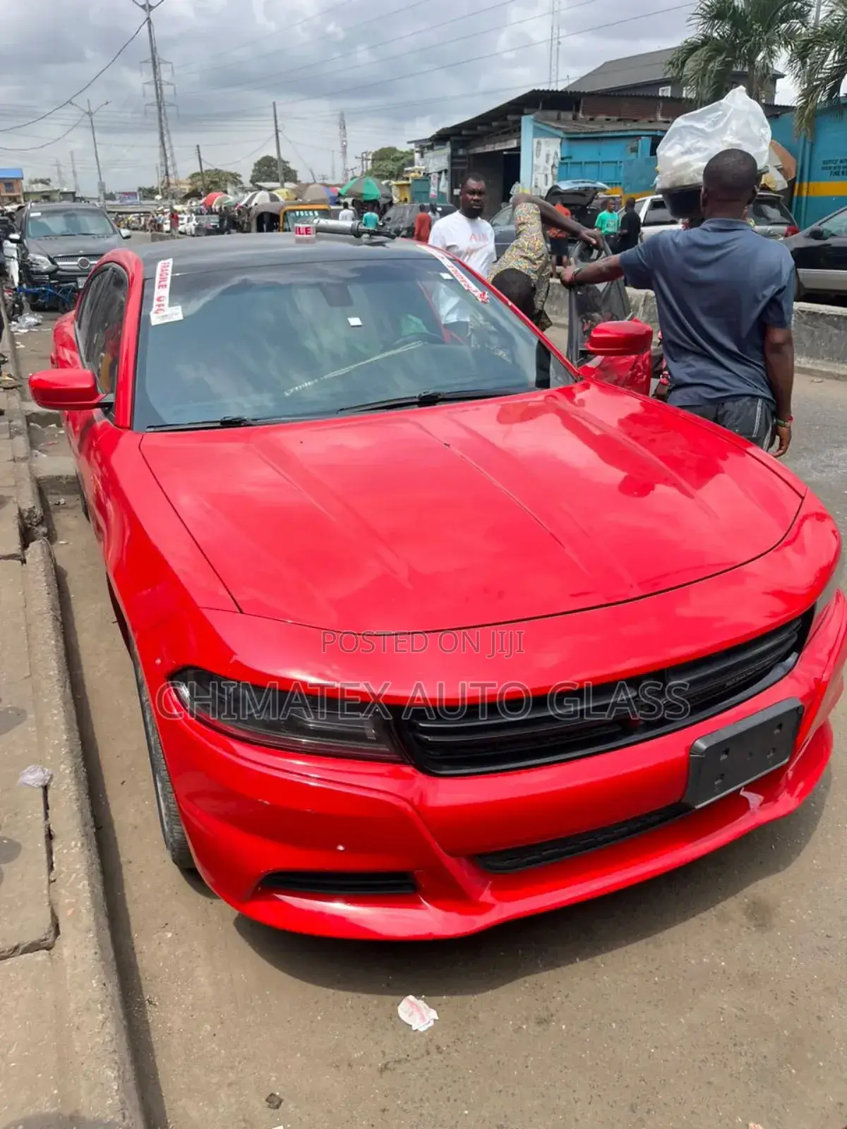 Dodge Charger Windscreen Installation at Chimatex Auto Glass