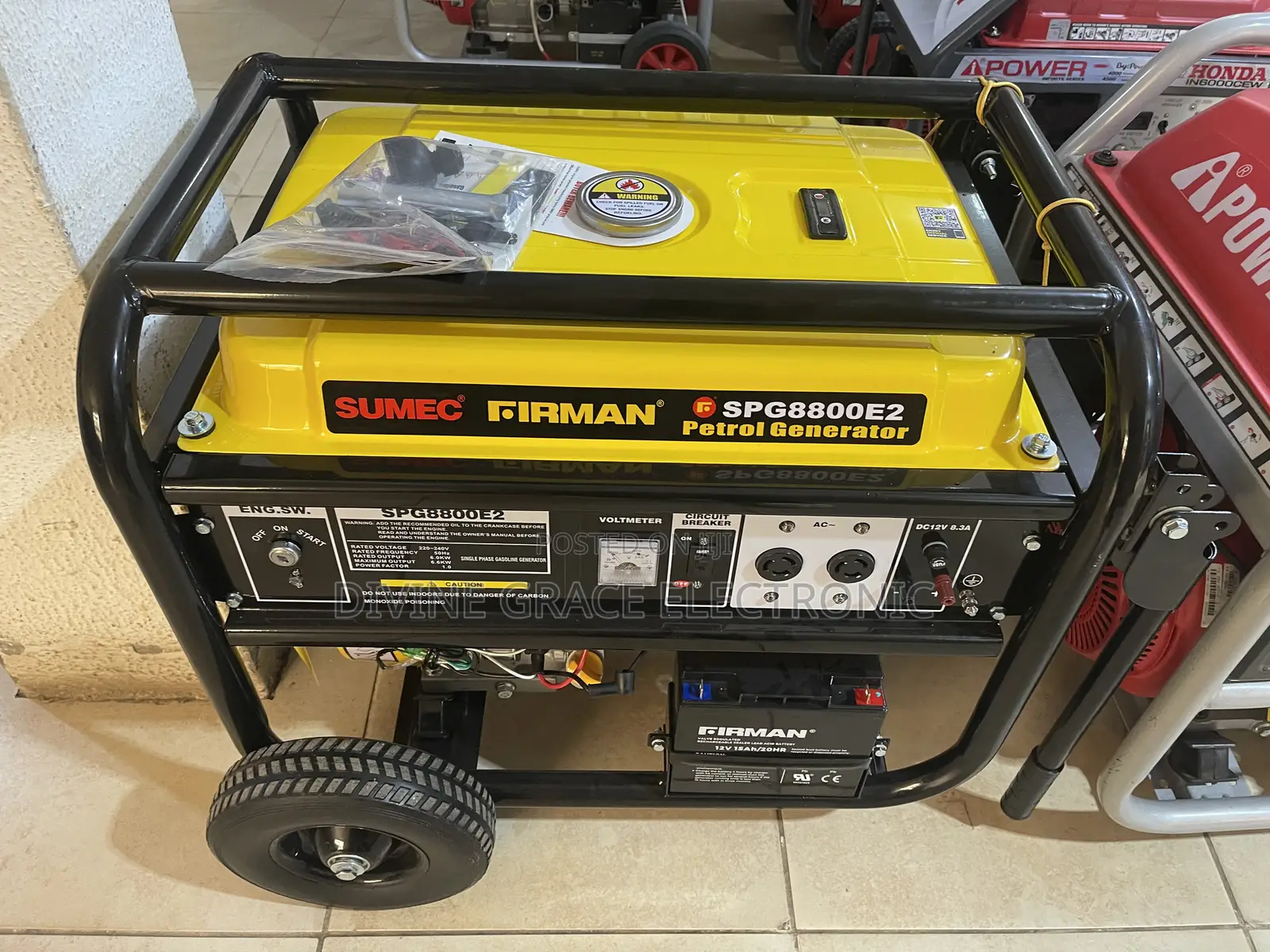 8.5kva SUMEC Firman Petrol Generator