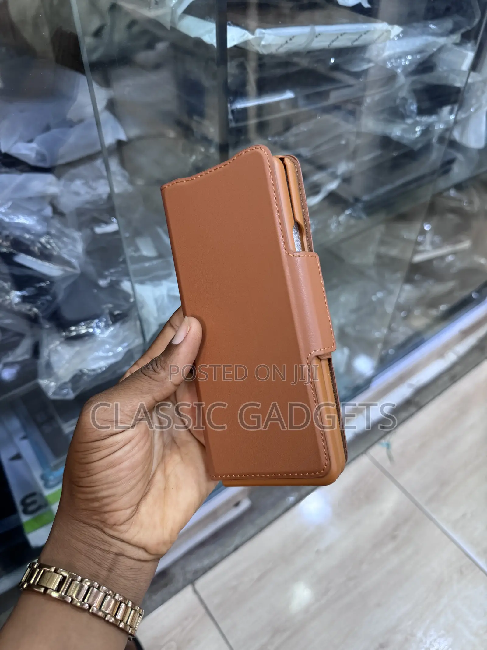 2 in 1 Leather Magnetic Flip Cover for Galaxy Z Fold 5, ,4,3