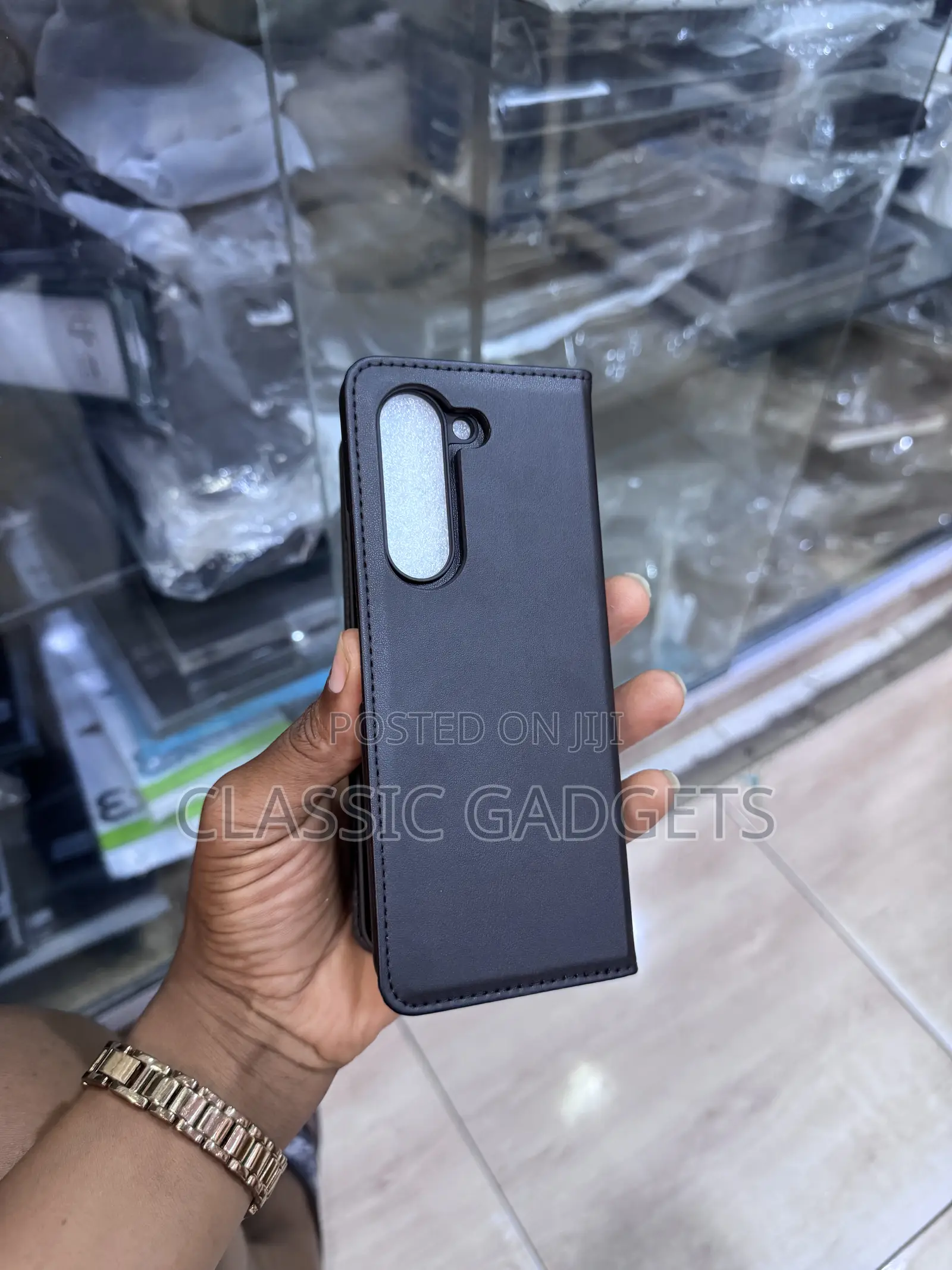 2 in 1 Leather Magnetic Flip Cover for Galaxy Z Fold 5, ,4,3