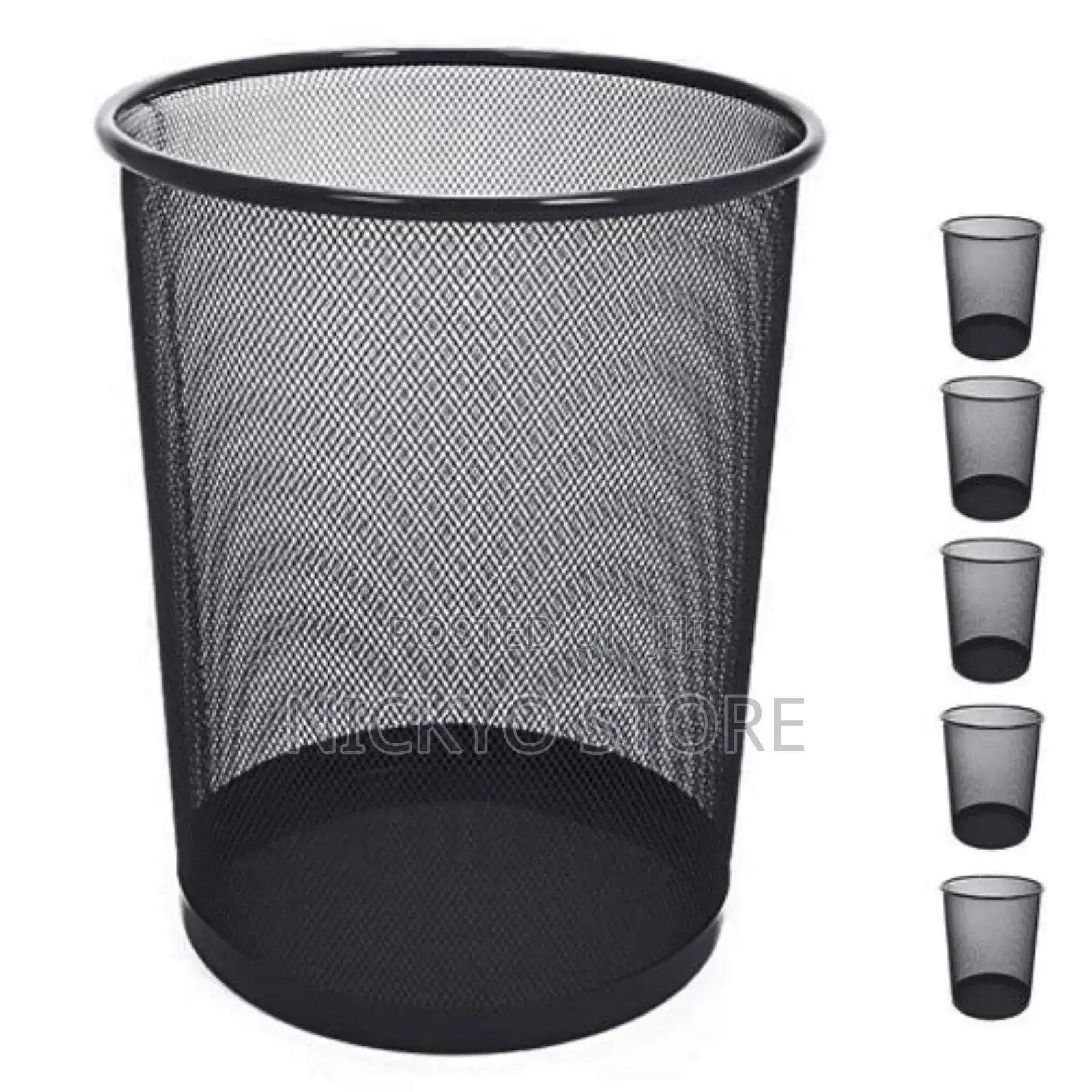 Small Size Smart Design Steel Metal Mesh Waste Basket Bin