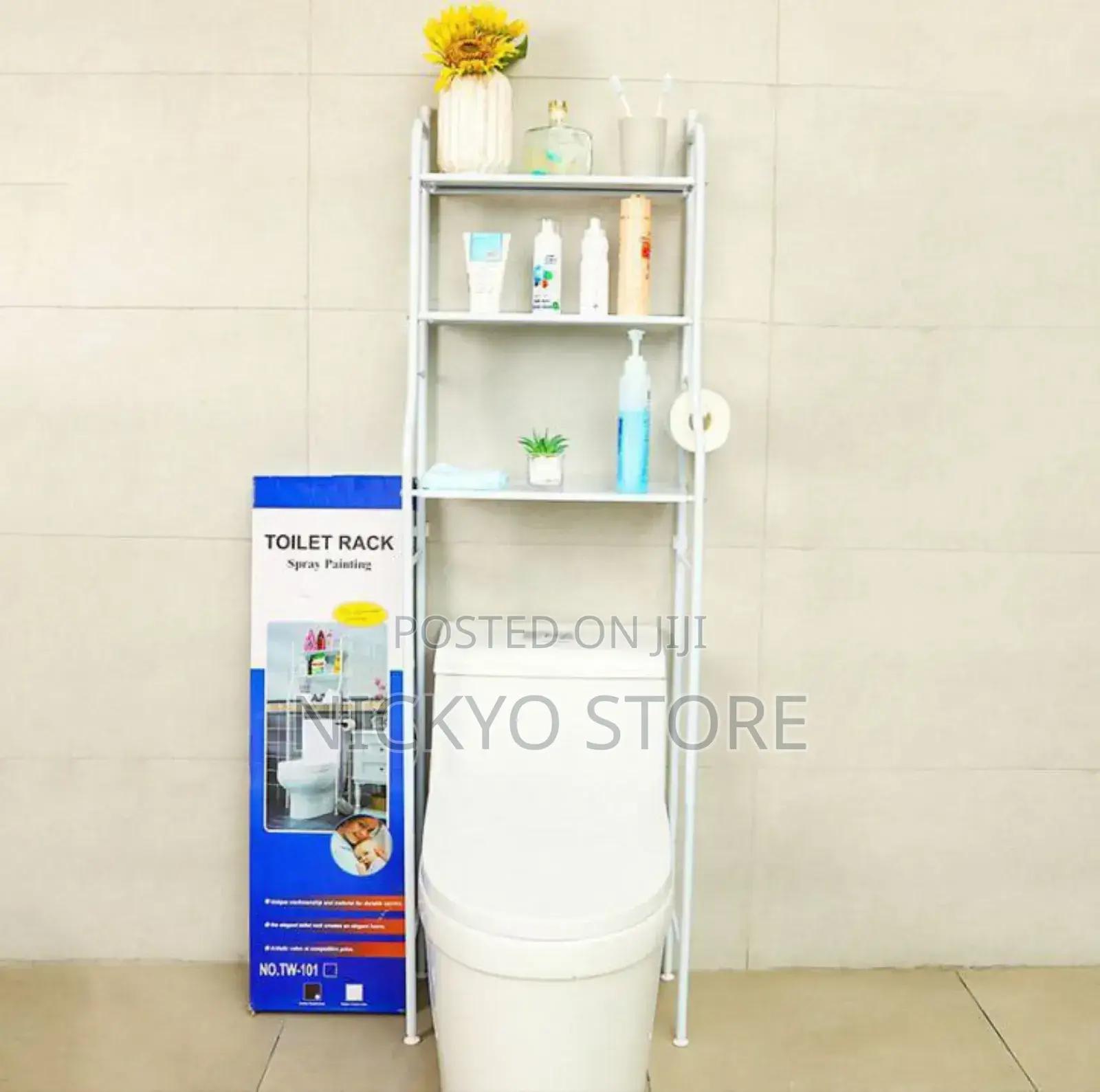 Toilet/ Bathroom Storage Rack, Shelve Organizer, Space Saver