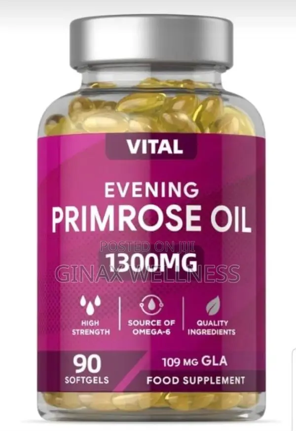 Evening Primrose Oil Capsule (90 Softgels, 1300mg) |