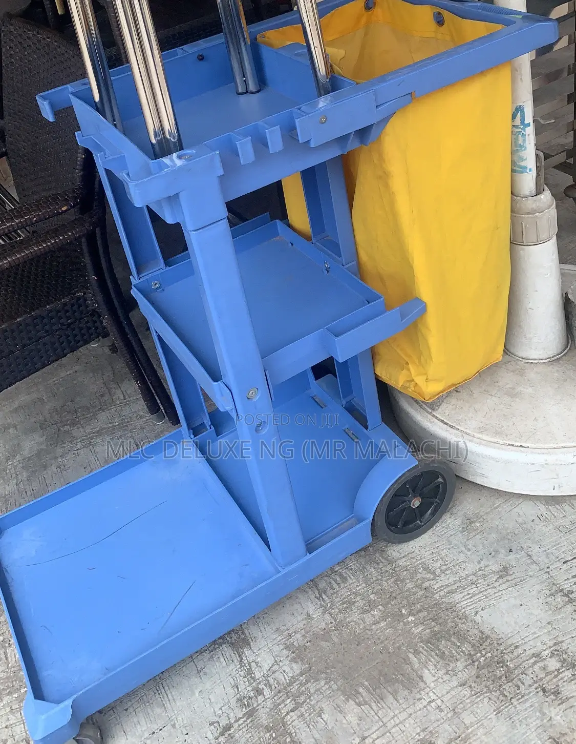 Heavy Duty Cleaning Utility Cart / Hotel Cleaning Trolley