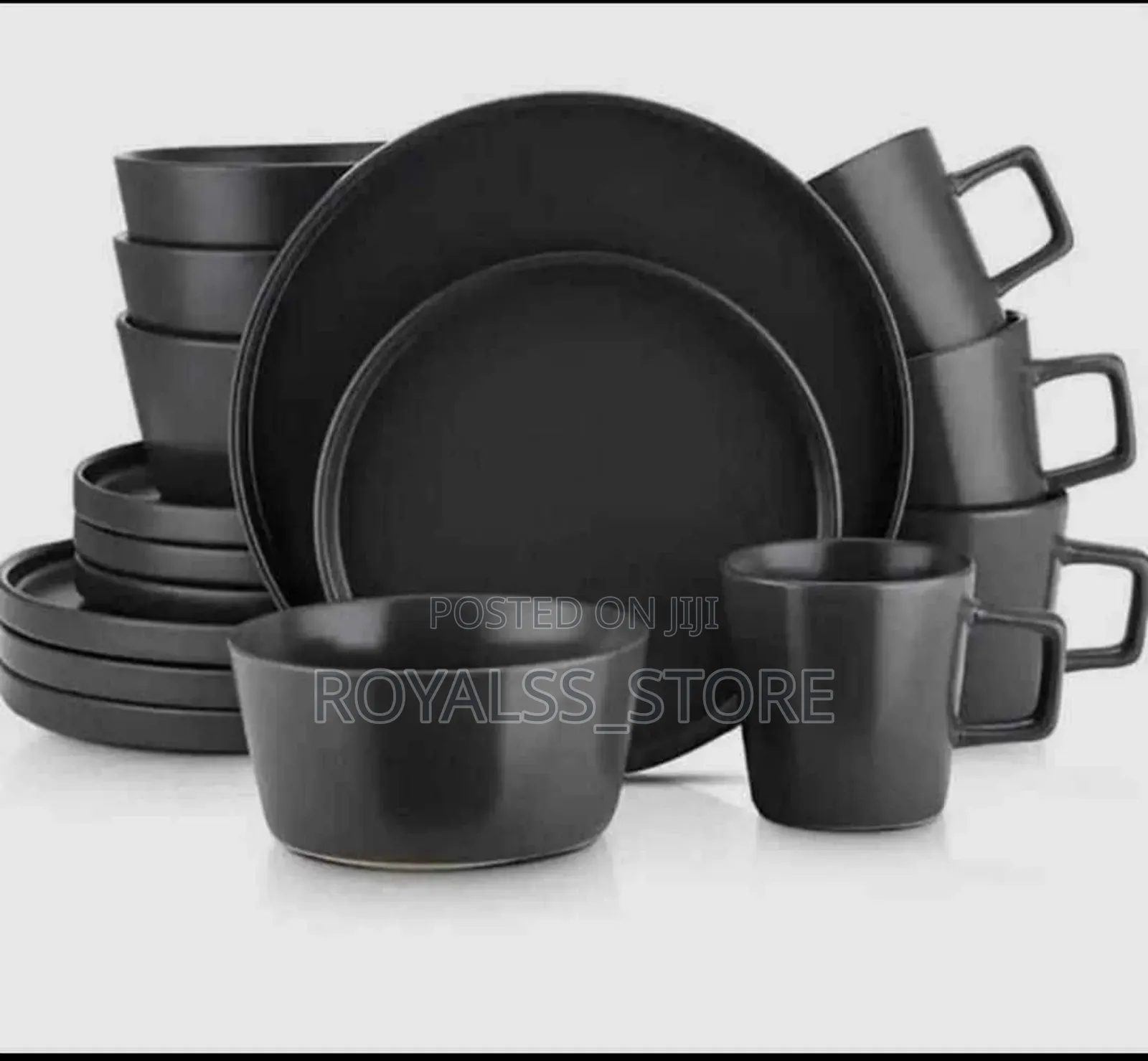 16pcs Ceramic Stoneware Set With Dinner Dessert Plate,Bowl