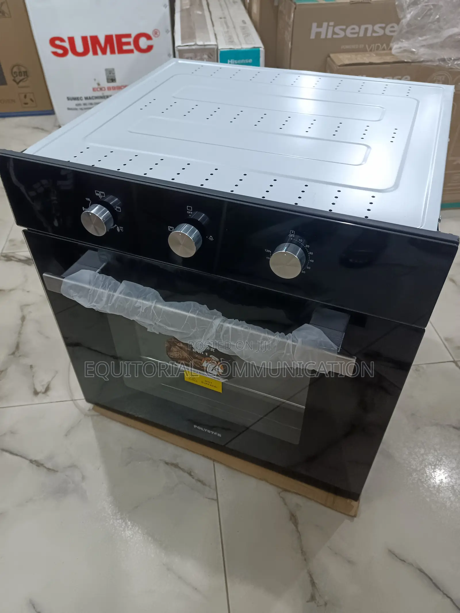 Premium Polystar Built in Electric Oven Black