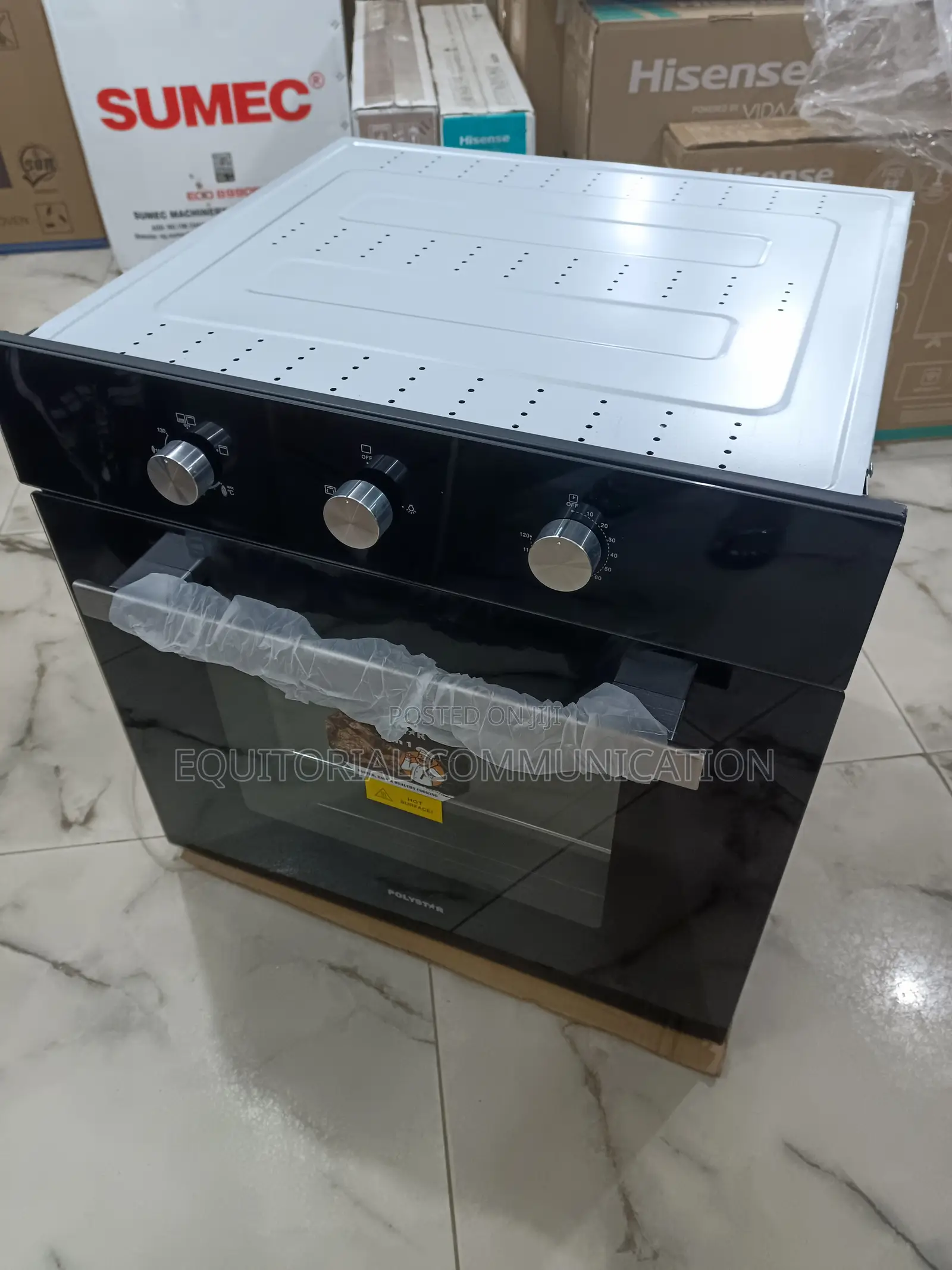 Premium Polystar Built in Electric Oven Black