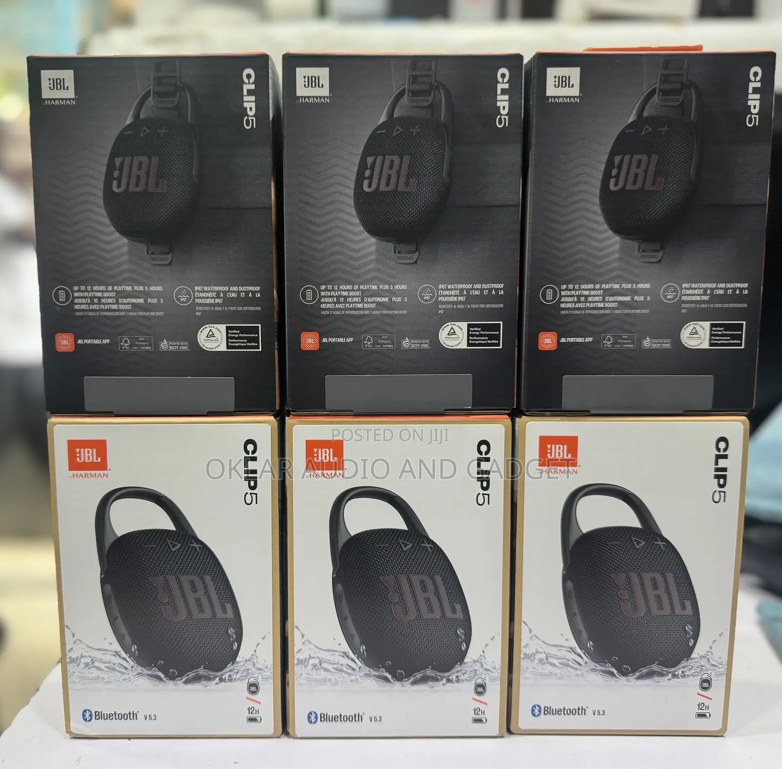 JBL Clip 5 Portable Bluetooth Speaker