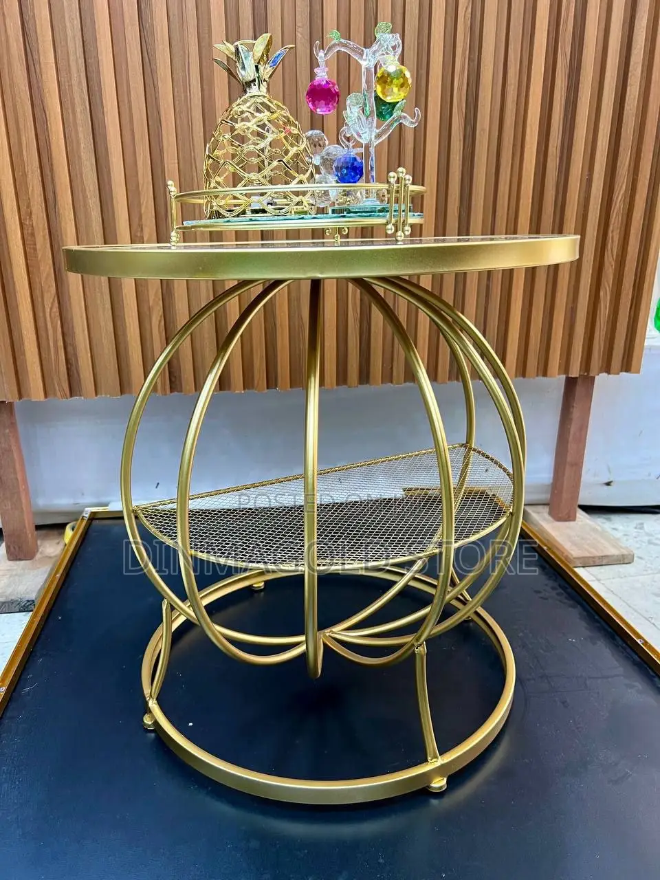 Hemispheric Glass Center Table