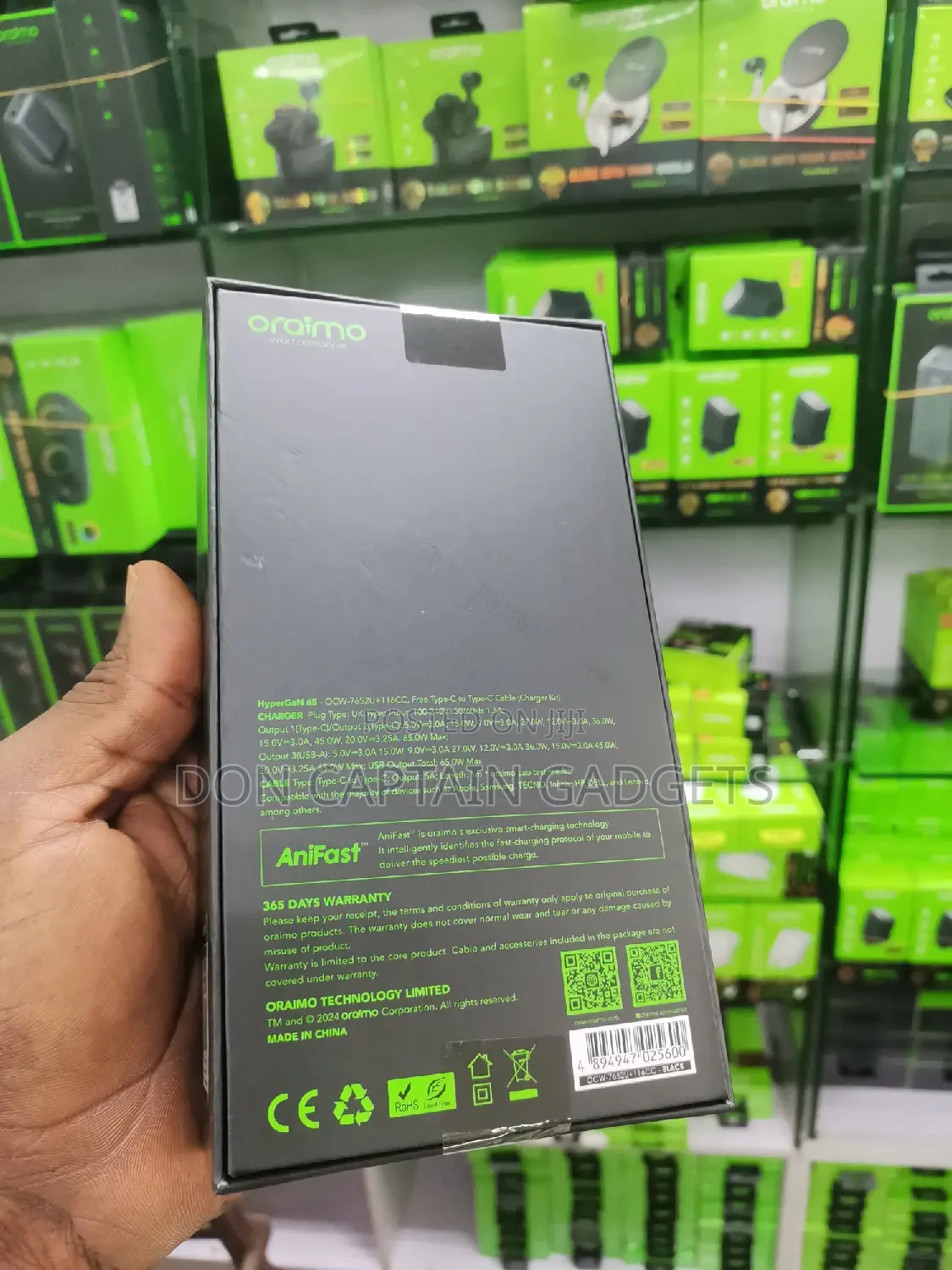 Oraimo 65w Gan Charger