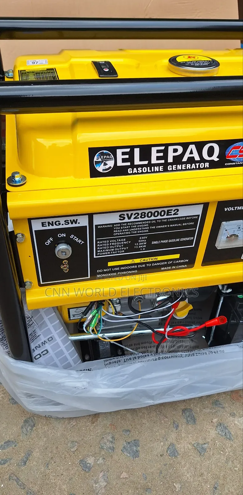 New Elepaq 10KVA Generator (SV28000E2)Copper Coil Key Start