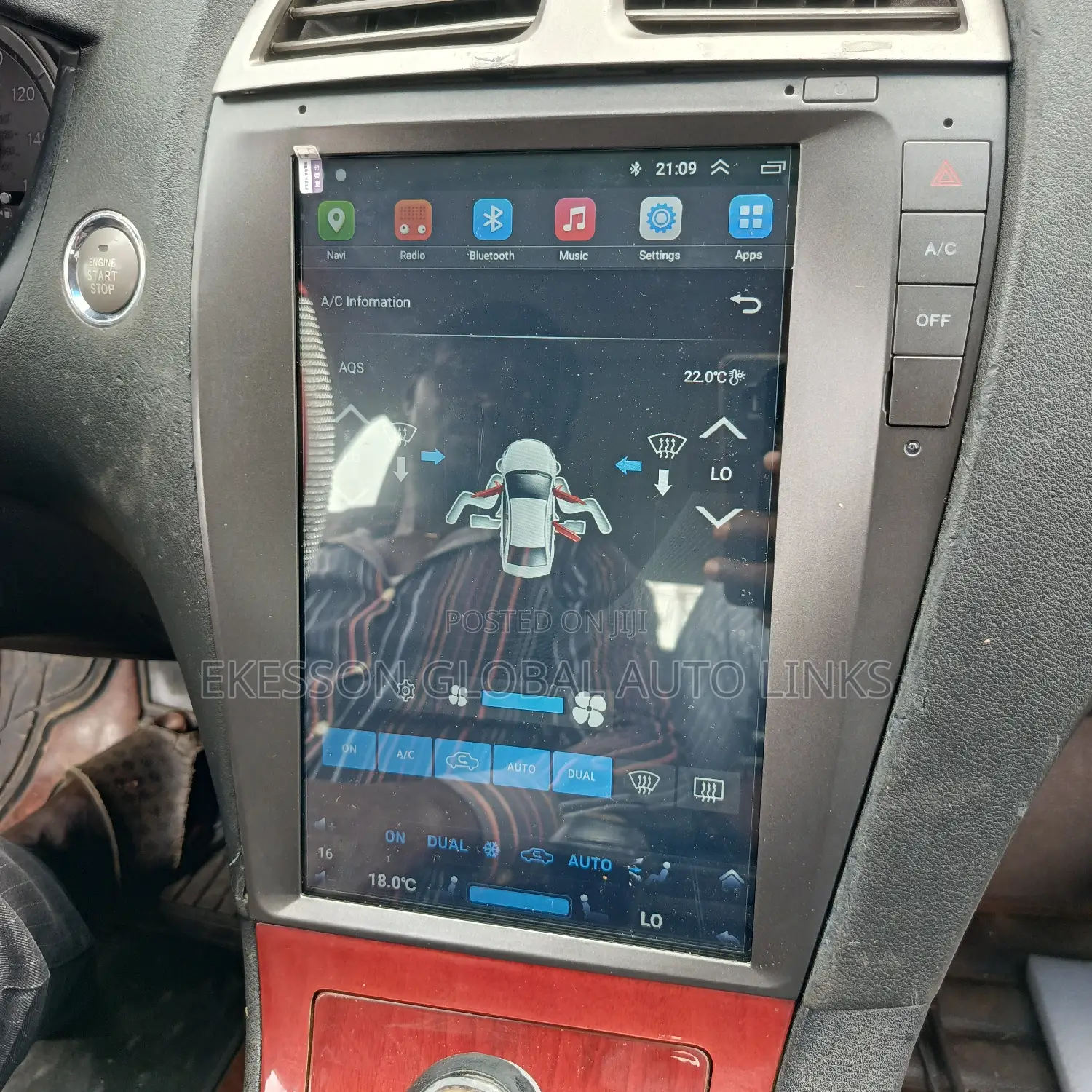 Lexus Es 350 Android Tesla Screen With Reverse Camera