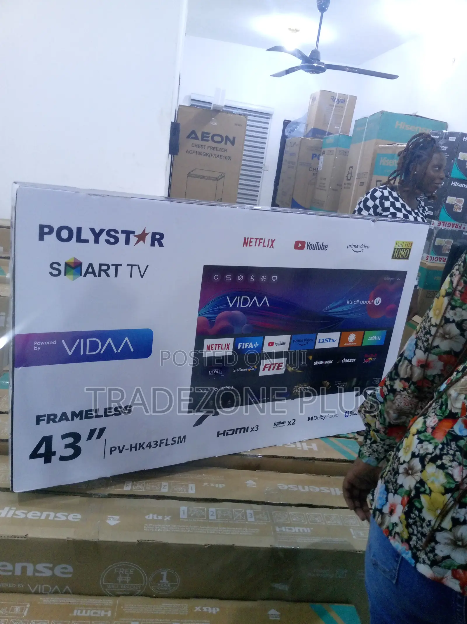 Polystar 43 Inches Smart TV