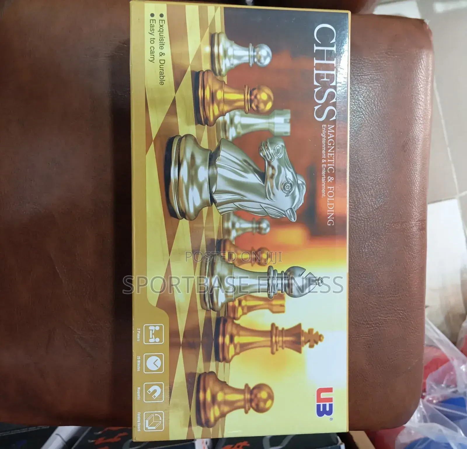 Medium Silver and Gold Chess Game