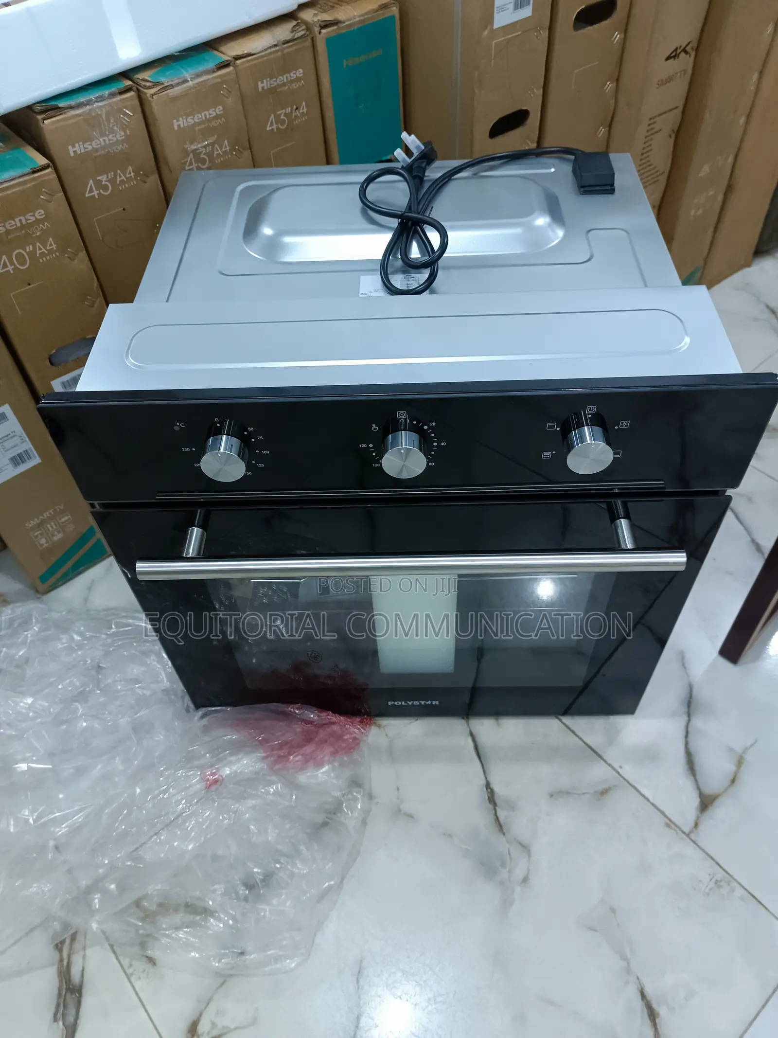 Newly Produced Polystar Builtin Eletric Gas Oven 