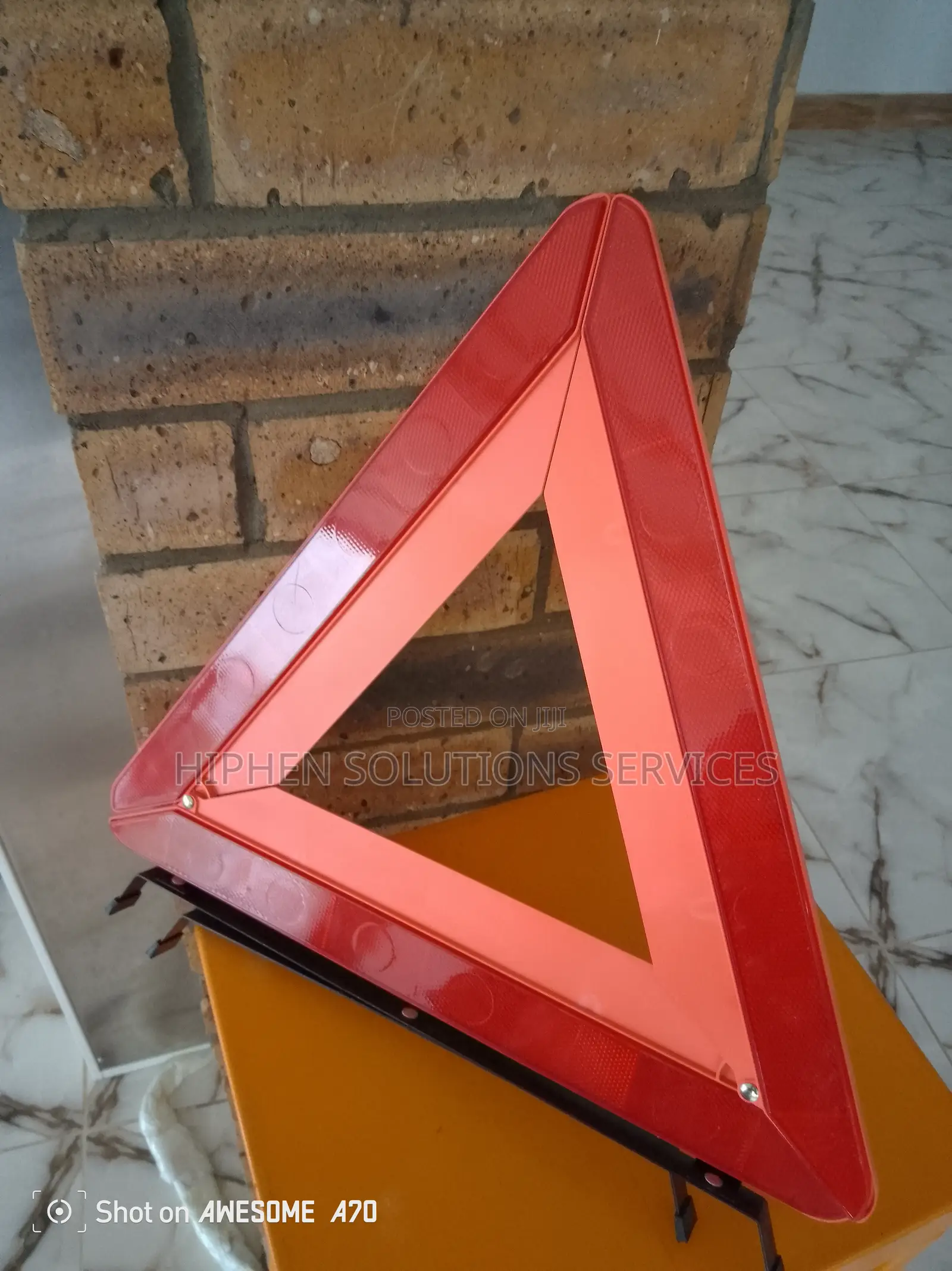 Red Safety Reflector Warning Sign Vehicle