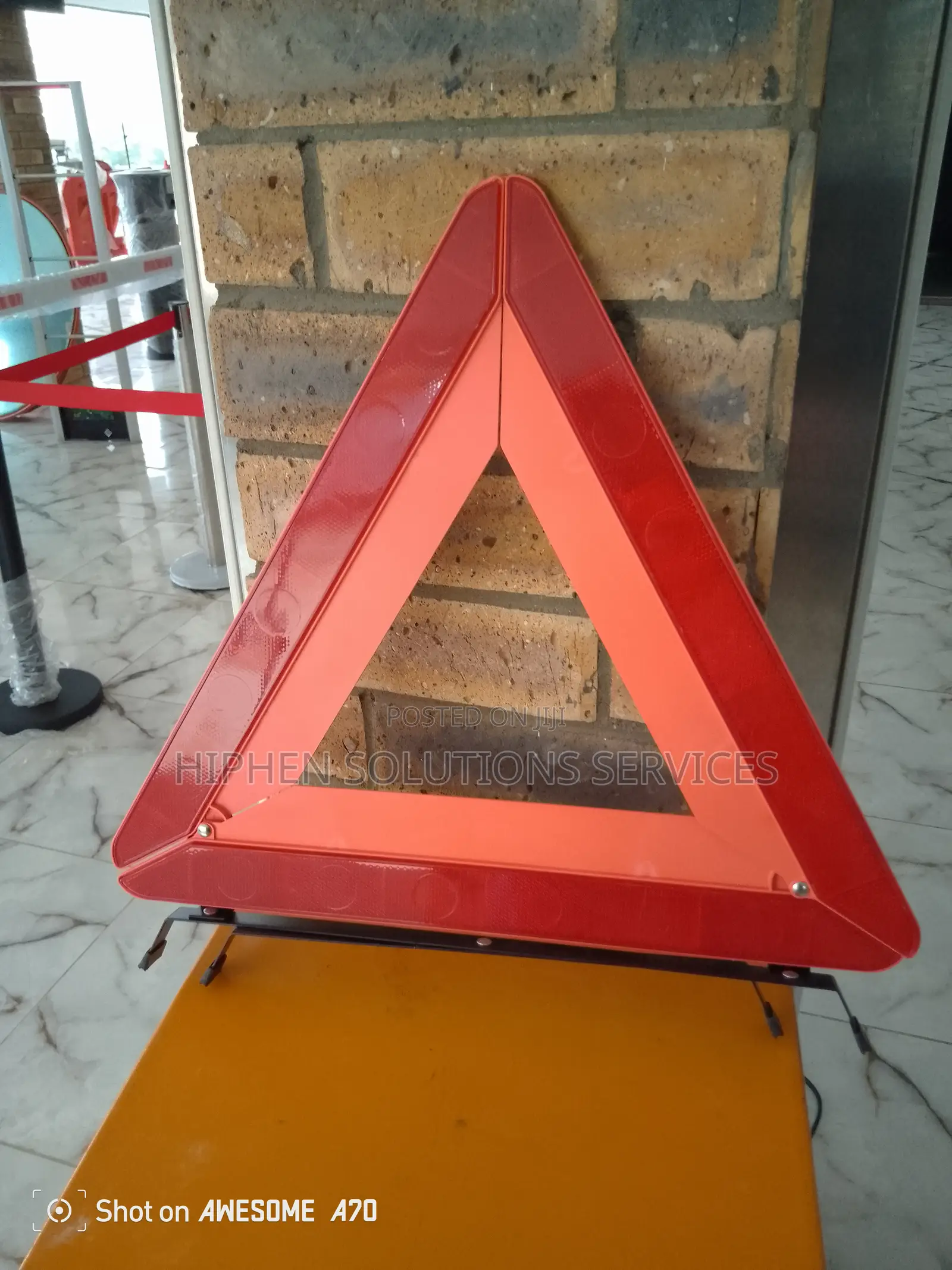Foldable Reflective Roadside Safety Warning Sign