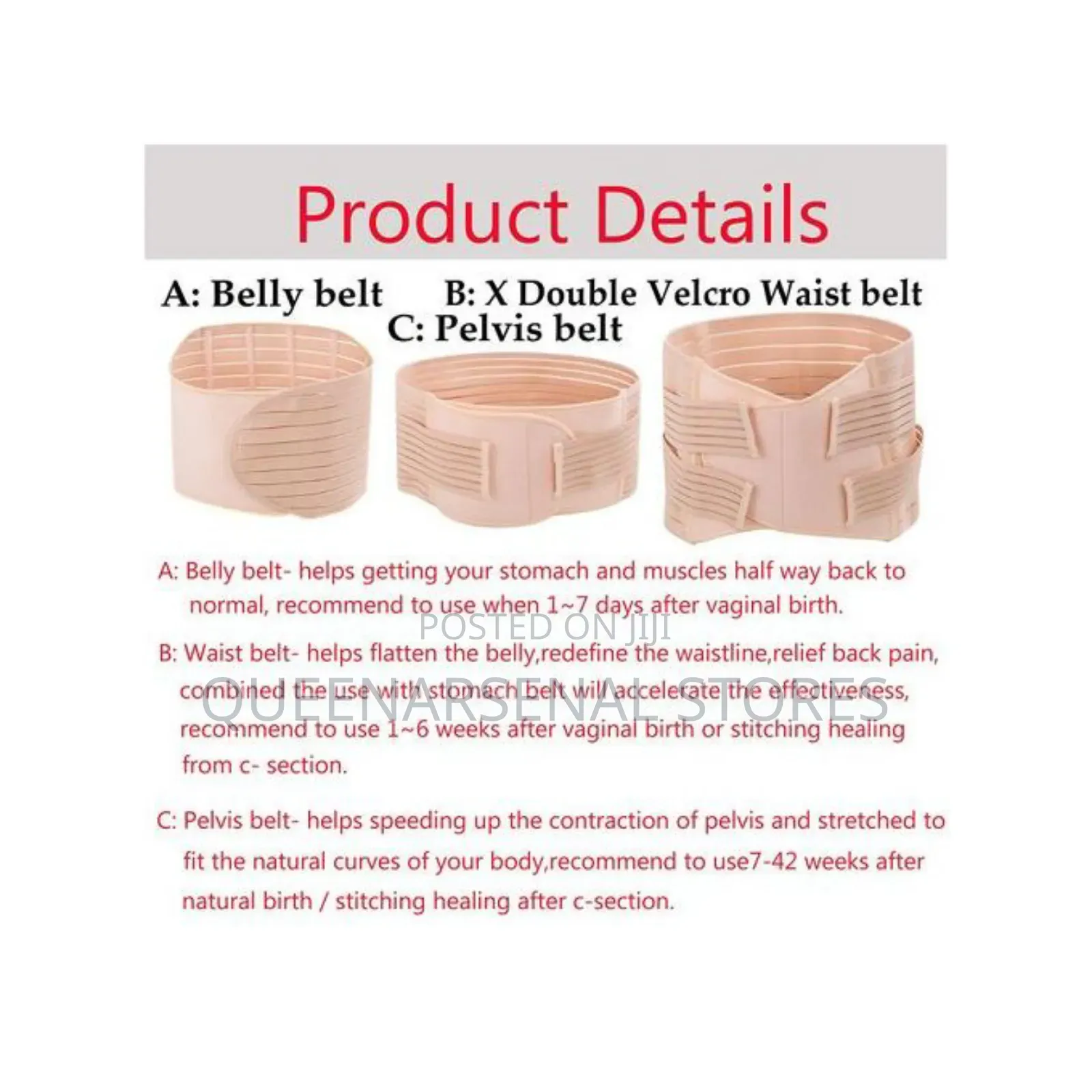 3in1 Postpartum Belly Belt