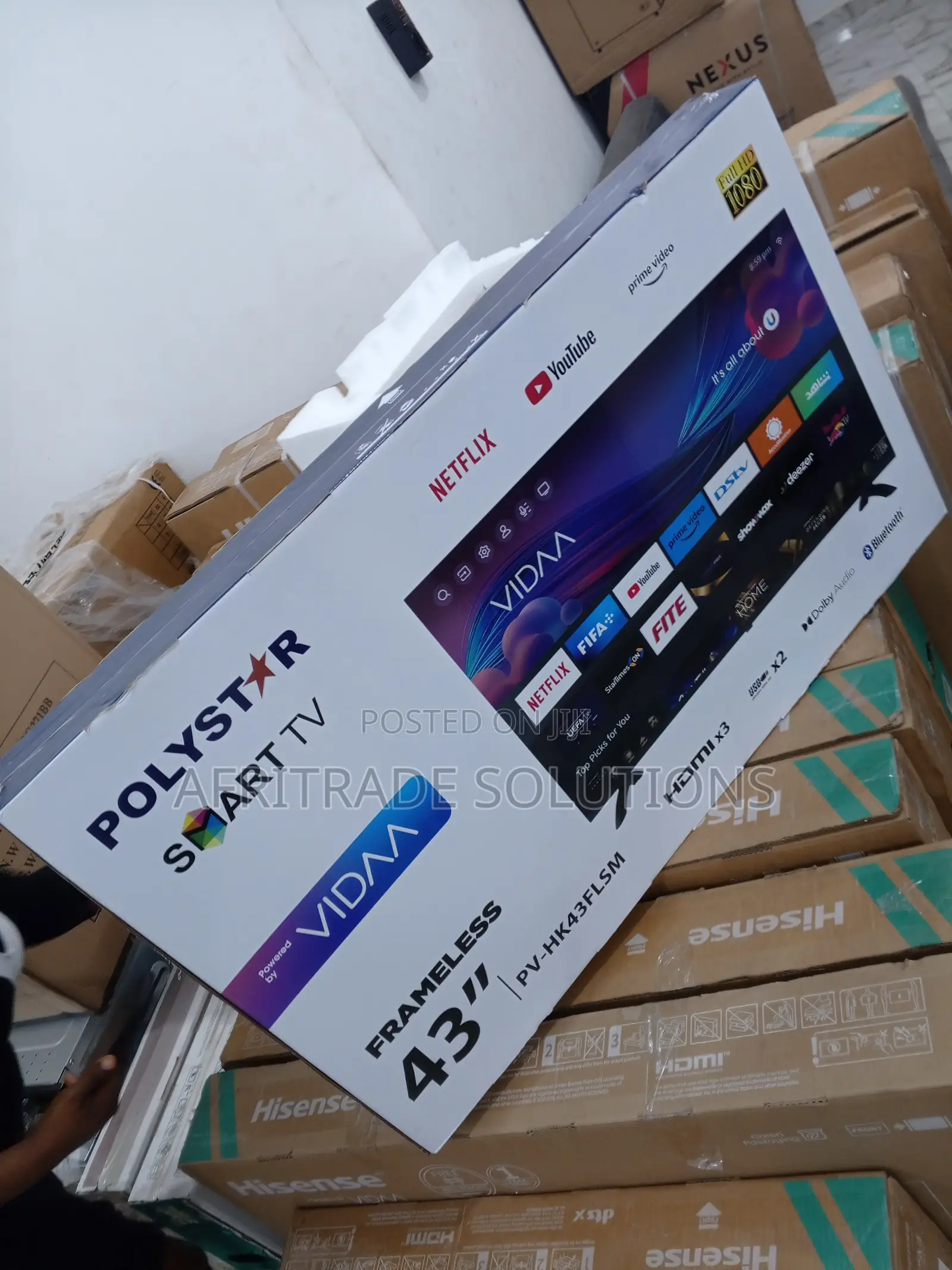 POLYSTAR 43” SMART Ultra Full HD TV- Intelligent System