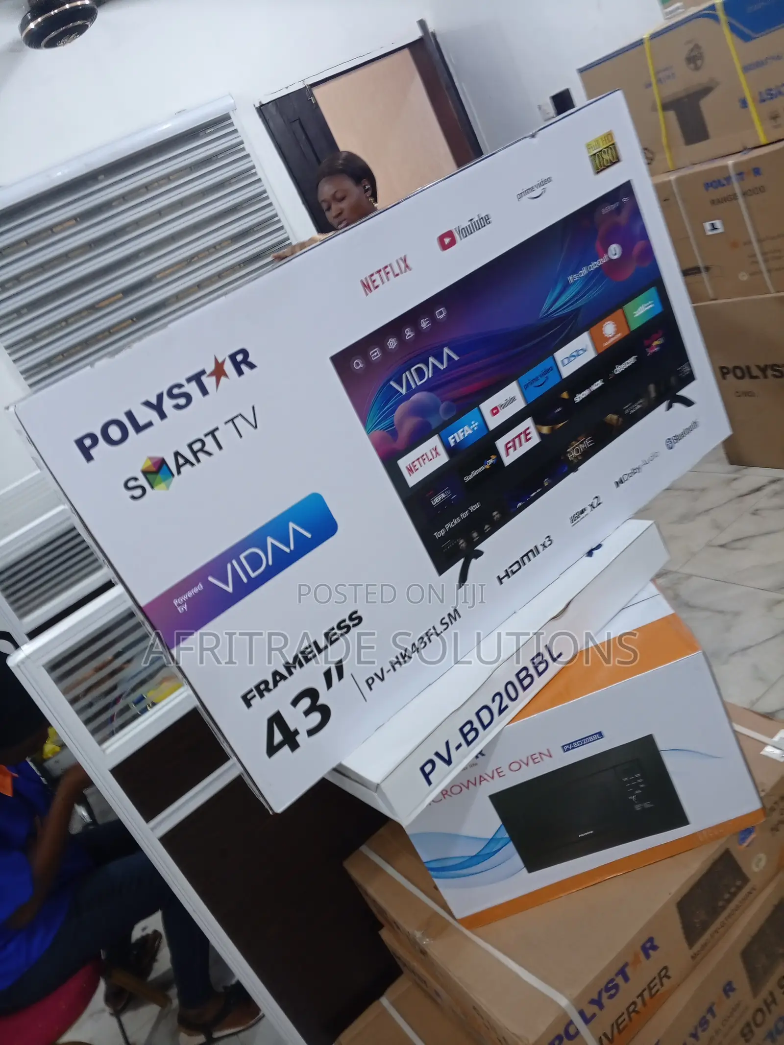43 Inch Polystar Smart HD TV Powered by Vidaa