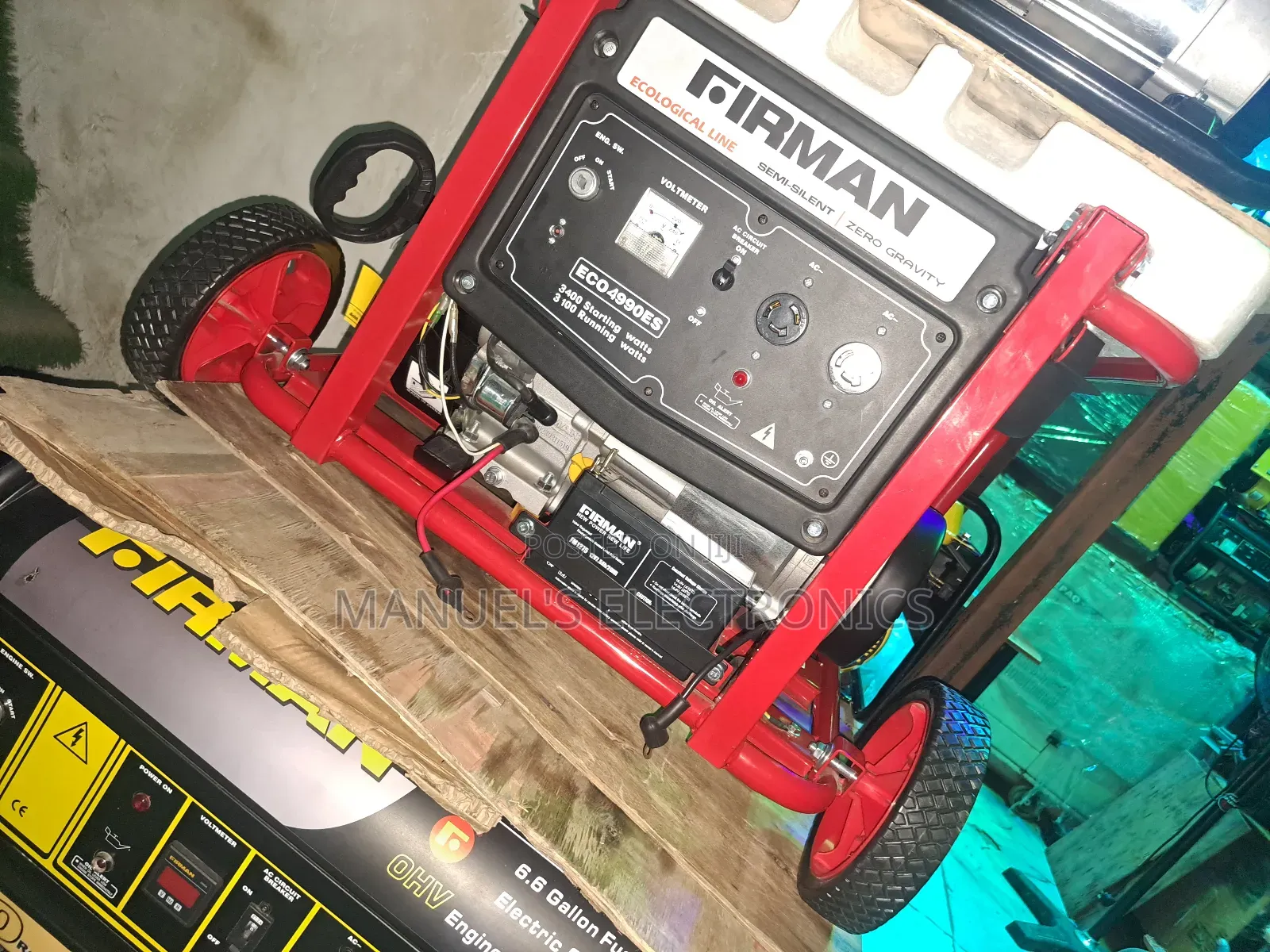 Firman Petrol Generator 3.4kva Model Eco4990e2 100% Copper