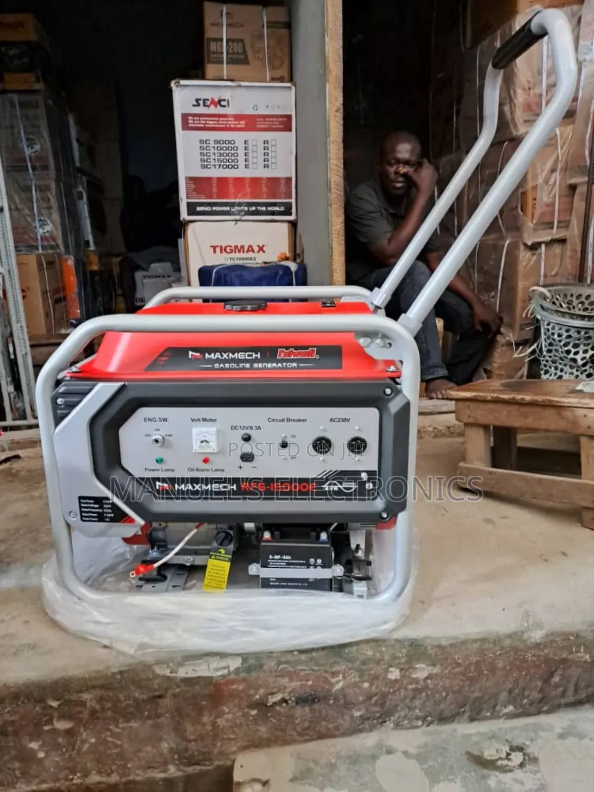 <><12.5kva Maxmech Petrol Generator Model Rfs15000e2 100%