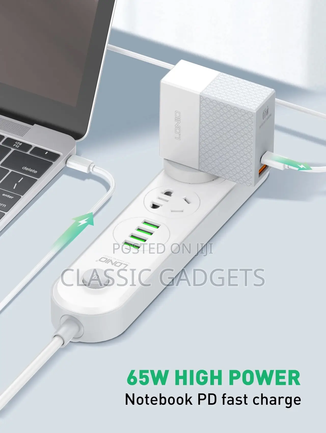 LDNIO A2620C 65W Super Fast Charging Wall Charger