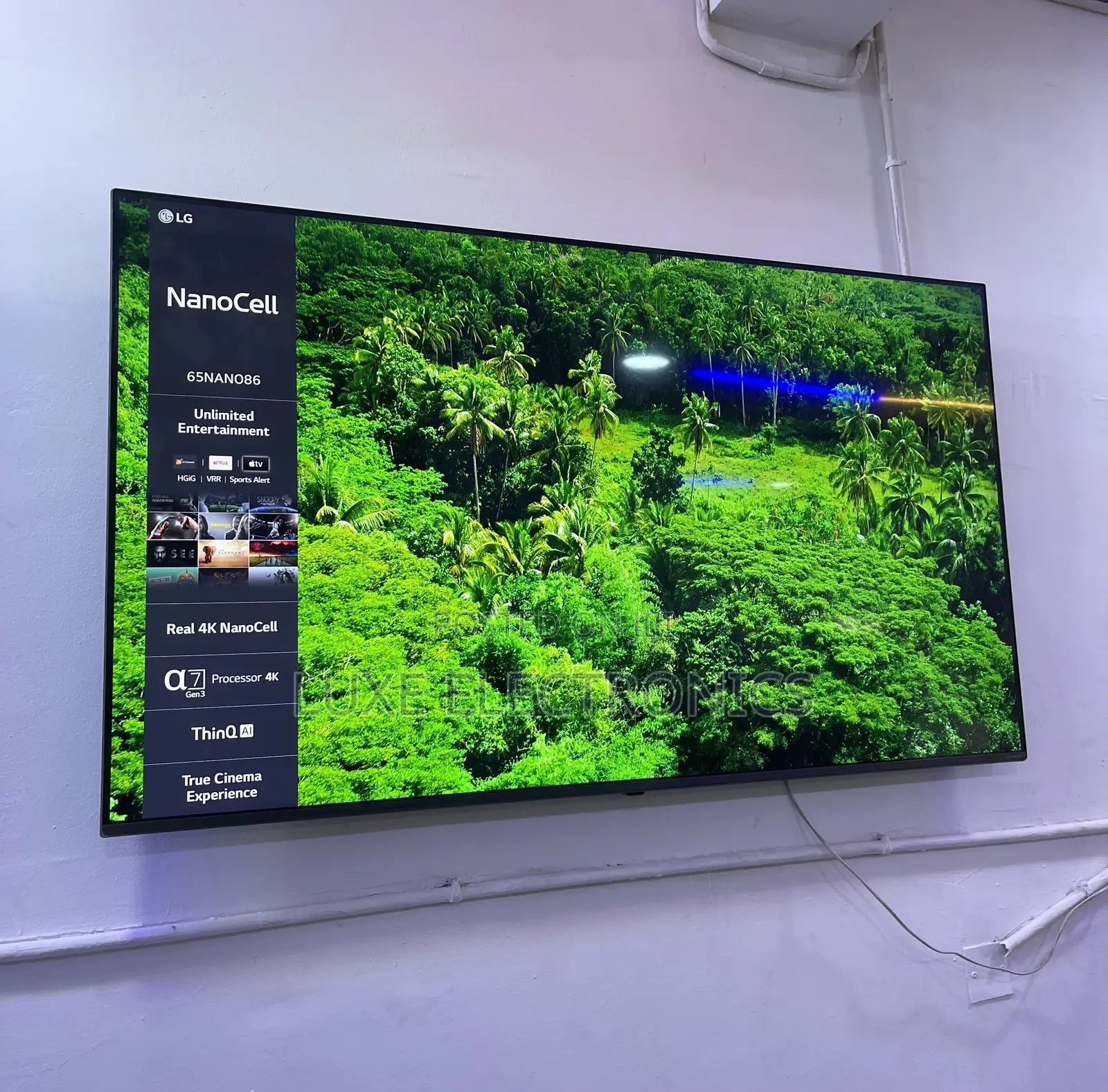 65 Inches Frameless LG NANOCELL Webos Aithinq Smart Tv